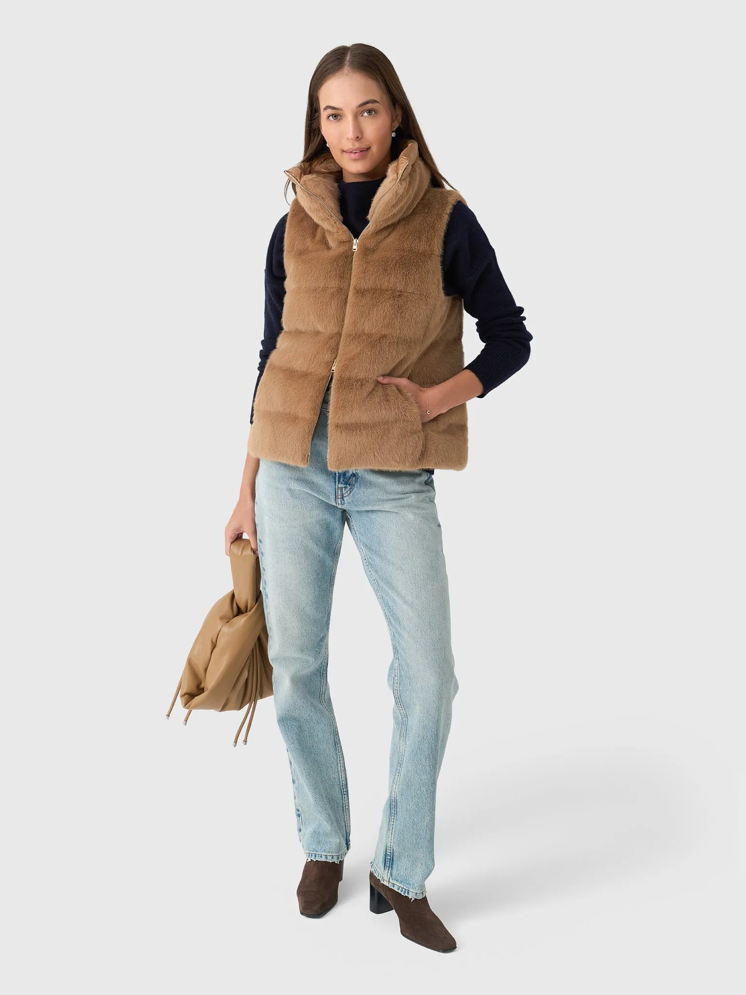 Herno Women's Alternative Fur Down Vest sold by Saint Bernard product image thumbnail 2