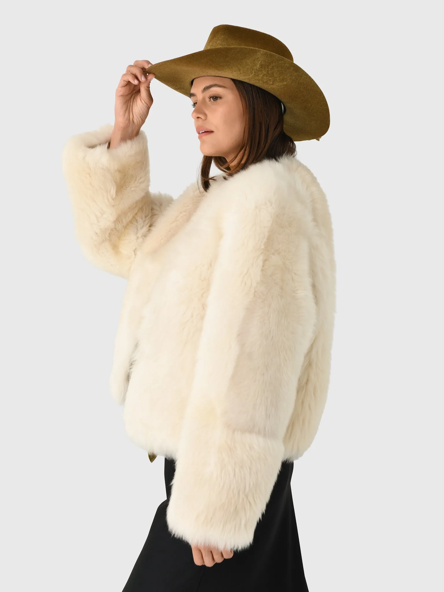 Simkhai Women's Natasha Shearling Jacket sold by Saint Bernard product image thumbnail 3