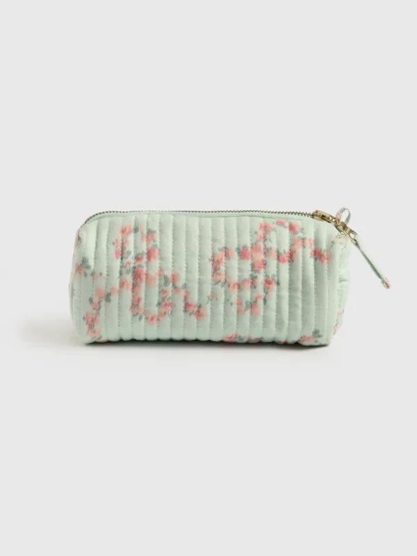 LoveShackFancy Weslyn Quilted Pencil Case made by LoveShackFancy