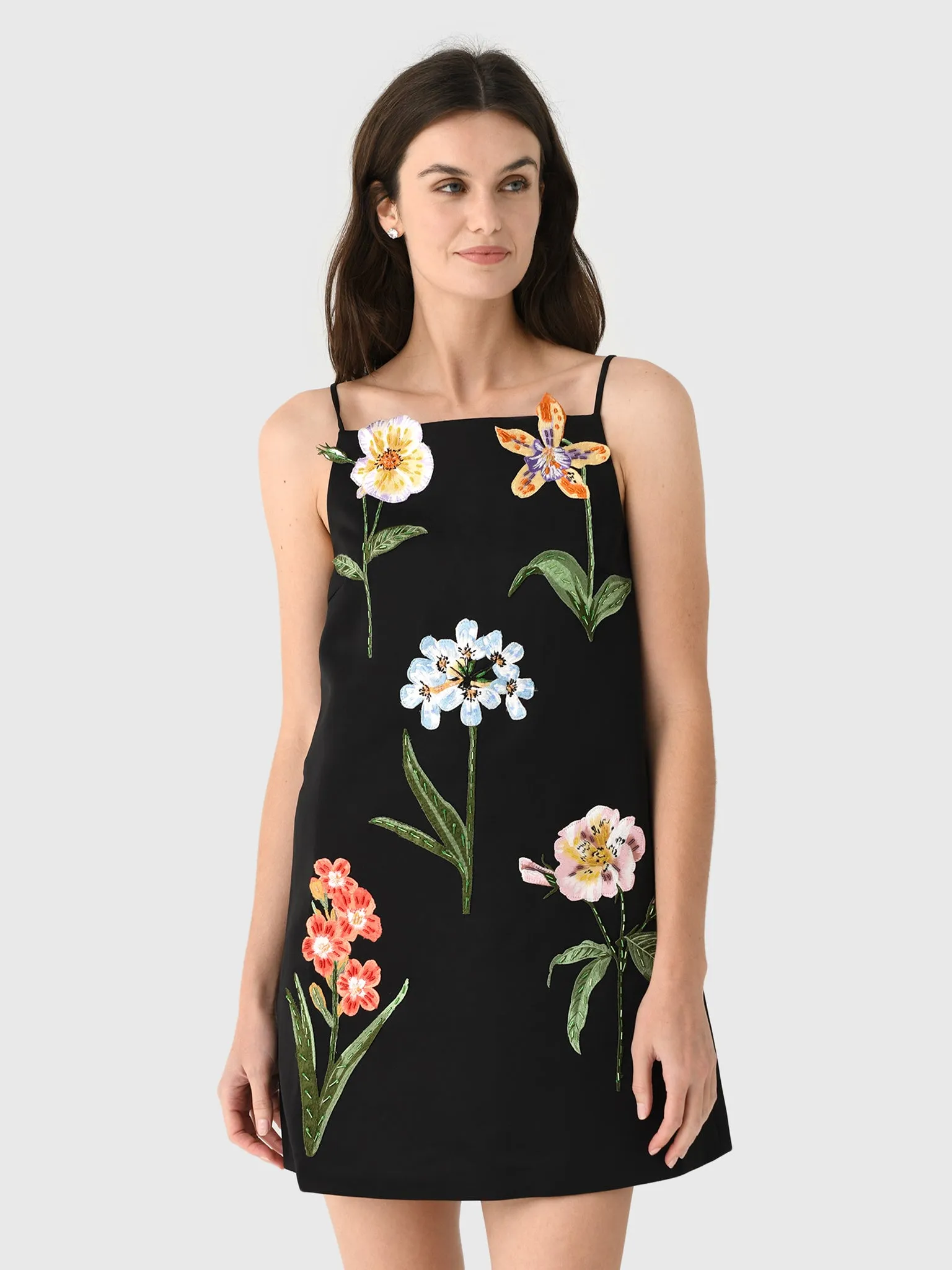 Leo Lin Women's Leia Embroidered Mini Dress sold by Saint Bernard