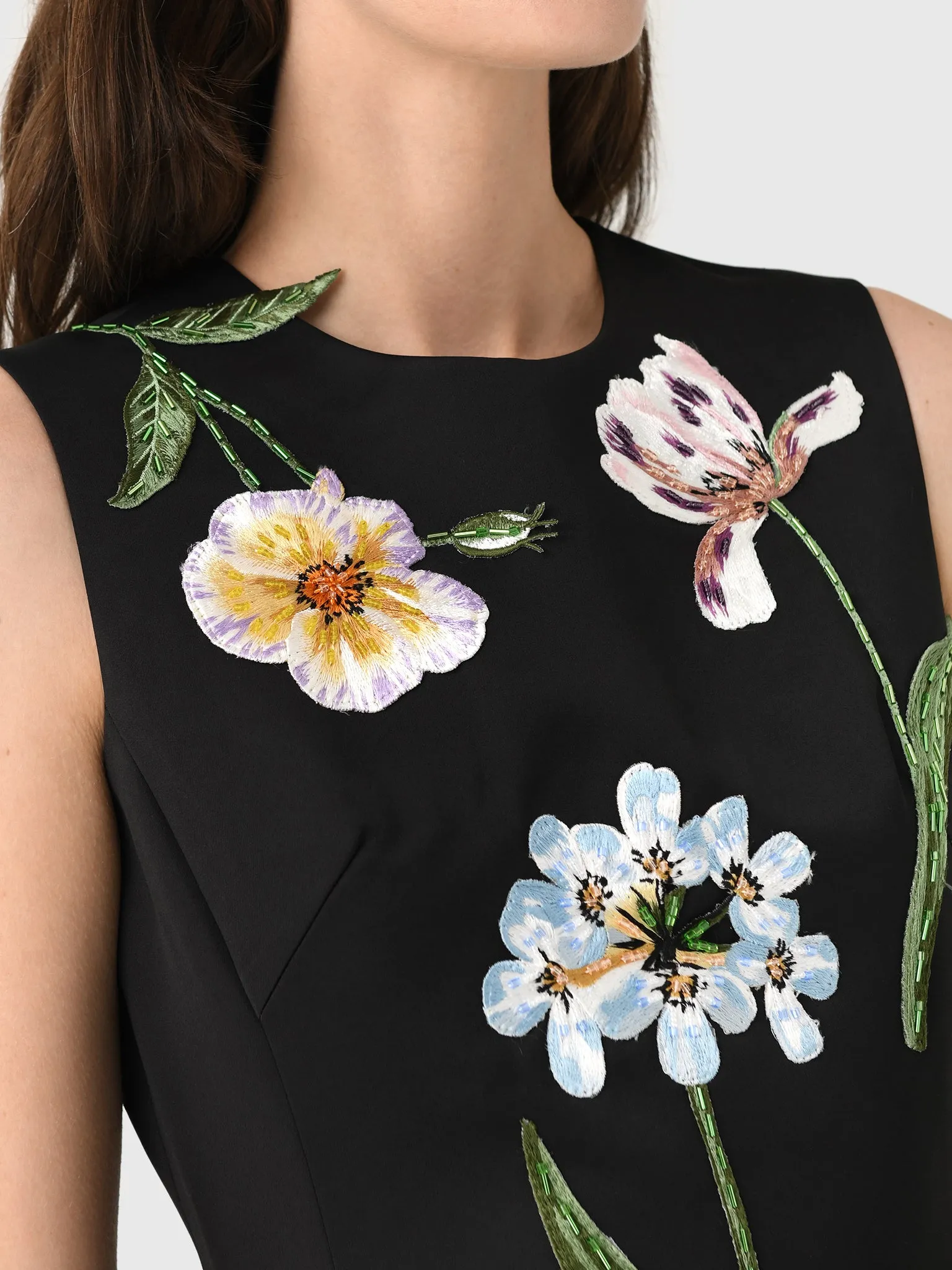 Leo Lin Women's Cleo Embroidered Midi Dress sold by Saint Bernard product image thumbnail 4