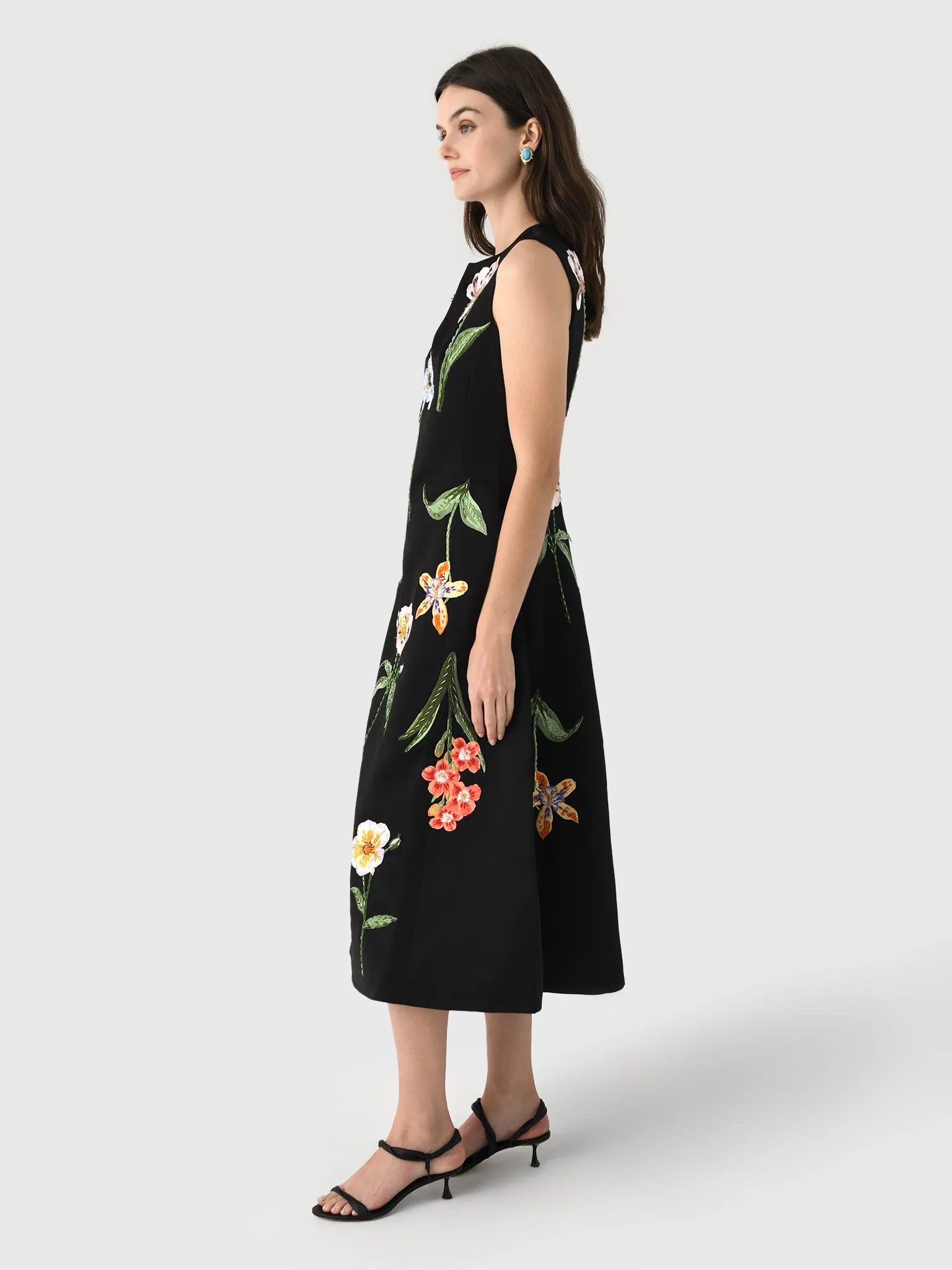 Leo Lin Women's Cleo Embroidered Midi Dress sold by Saint Bernard product image thumbnail 2