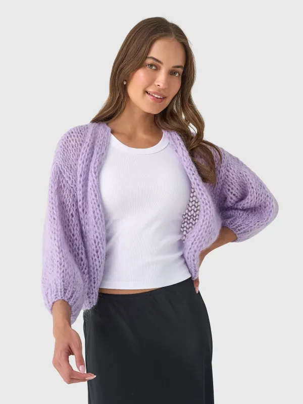 Maiami Women's Mohair Bomber Cardigan made by Maiami
