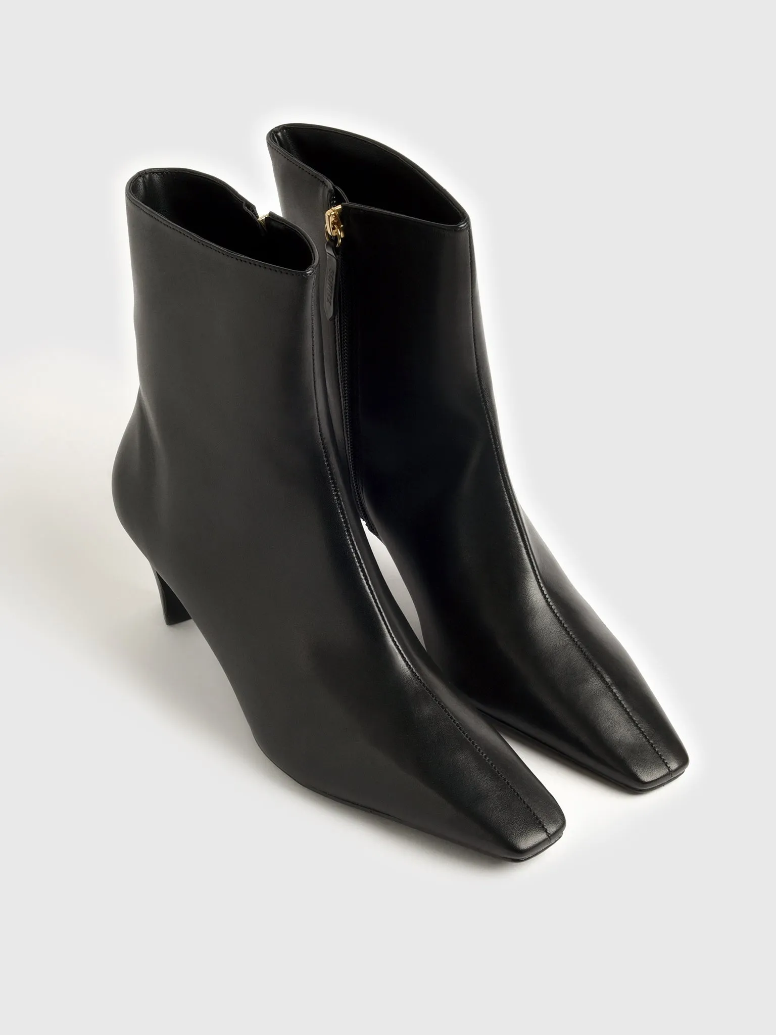 Schutz Women's Dellia Leather Bootie sold by Saint Bernard