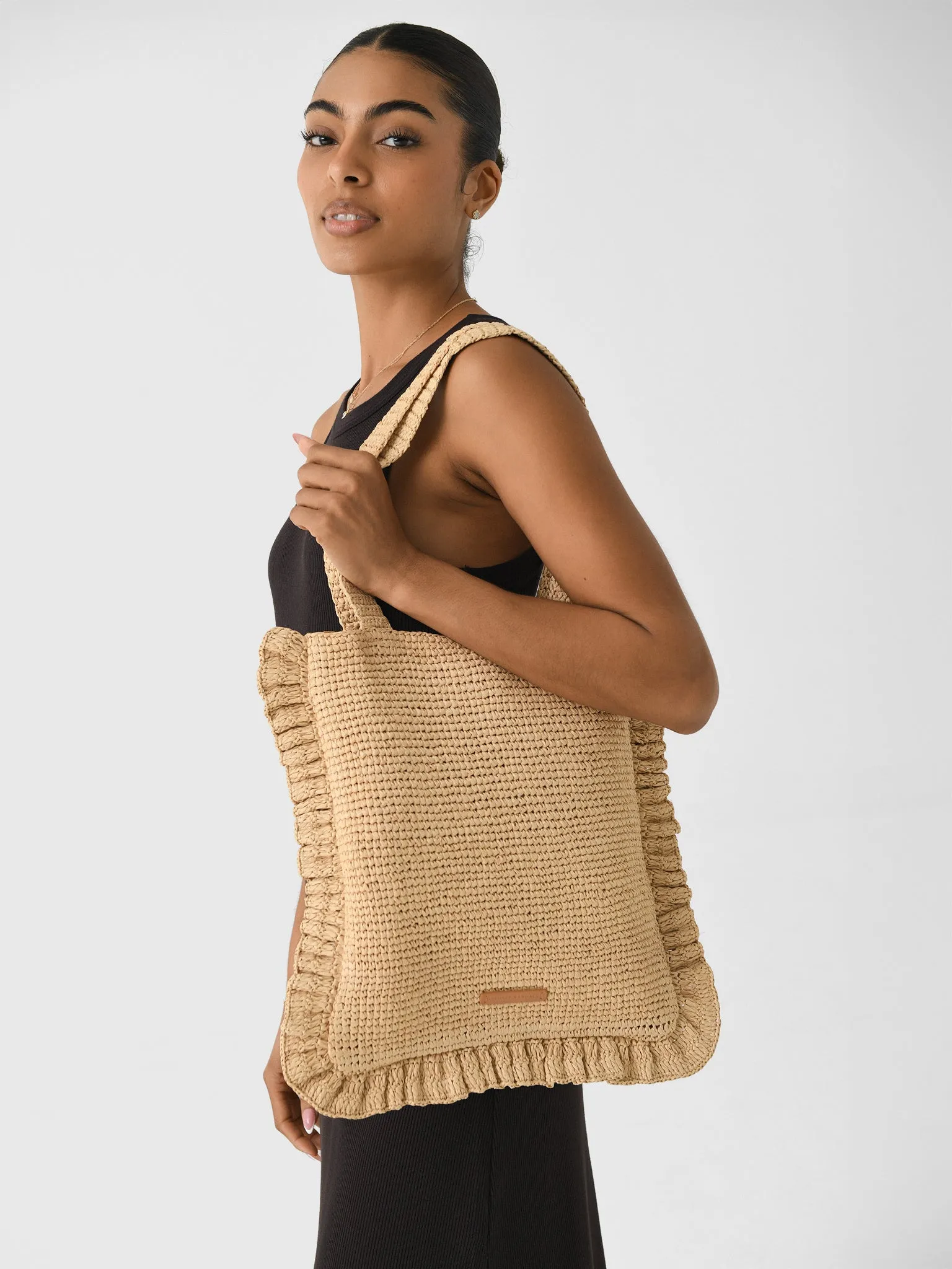 Loeffler Randall Justine Crochet Ruffle Tote sold by Saint Bernard product image thumbnail 2
