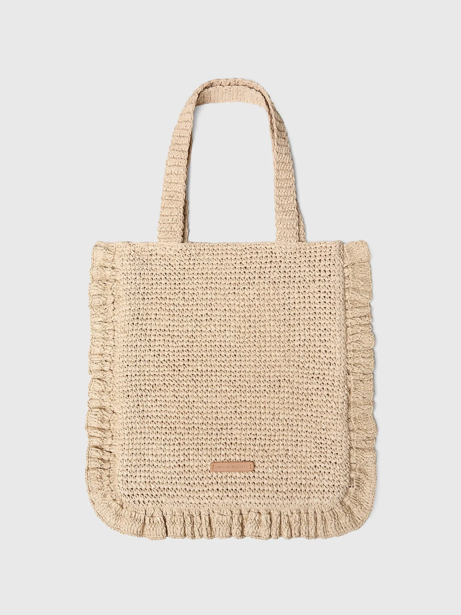 Loeffler Randall Justine Crochet Ruffle Tote sold by Saint Bernard