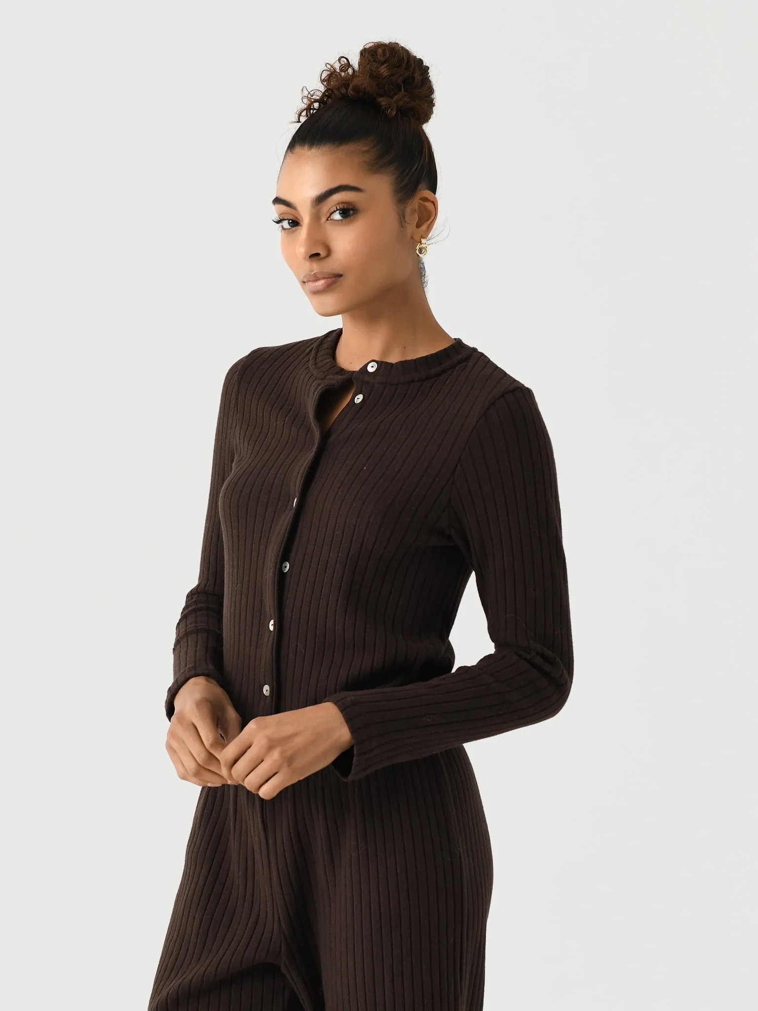 DONNI. Women's The Sweater Rib Cardi sold by Saint Bernard product image thumbnail 3