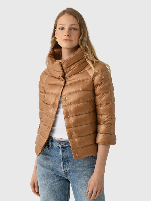 Herno Women's Sofia Iconico Cropped Down Jacket made by Herno