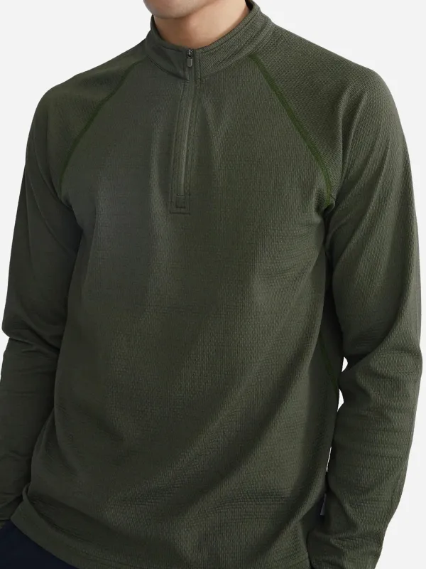 Reigning Champ Men's Solotex Mesh Half-Zip made by Reigning Champ