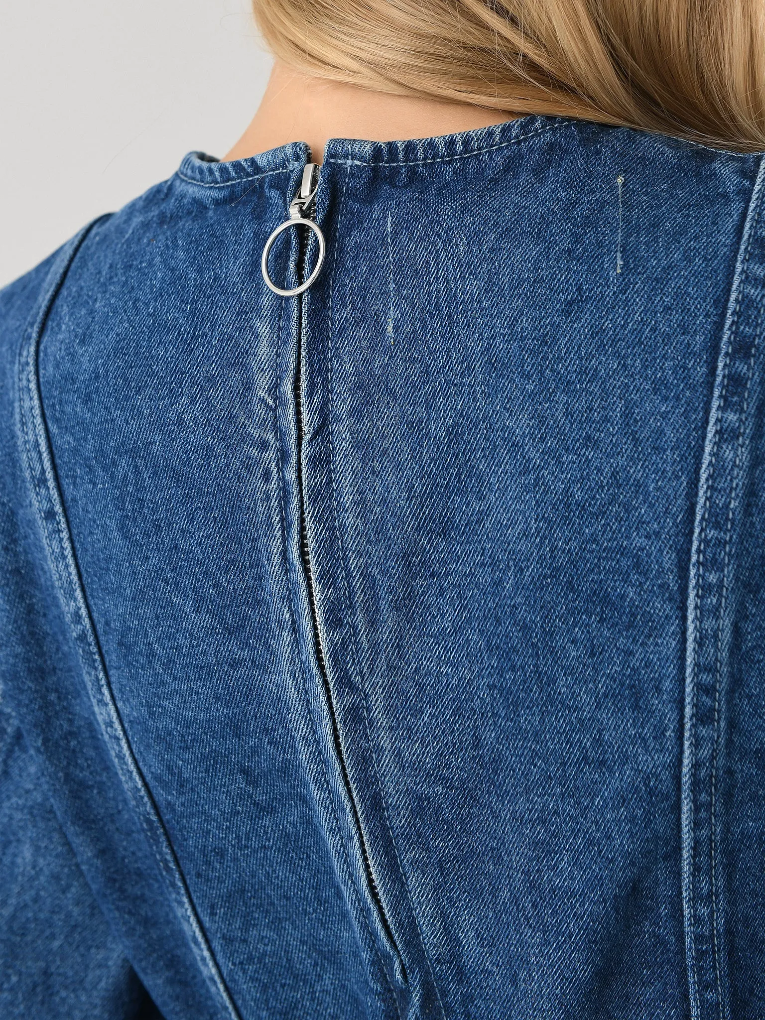 Marques Almeida Women's Denim Short Dress sold by Saint Bernard product image thumbnail 5