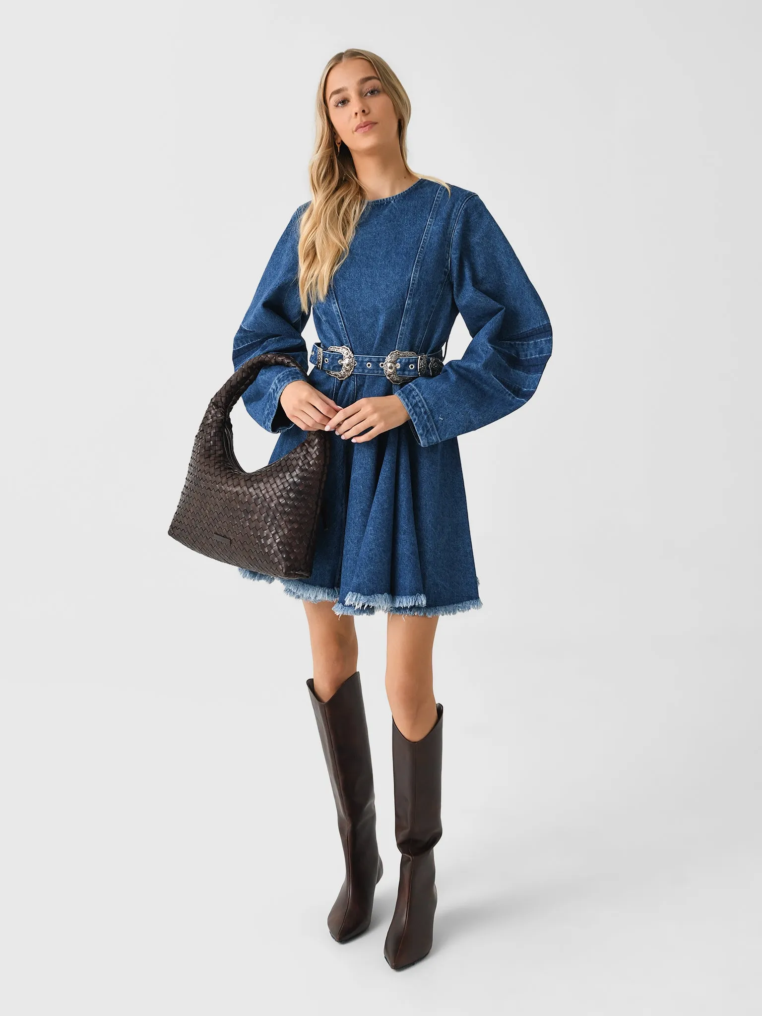 Marques Almeida Women's Denim Short Dress sold by Saint Bernard product image thumbnail 2