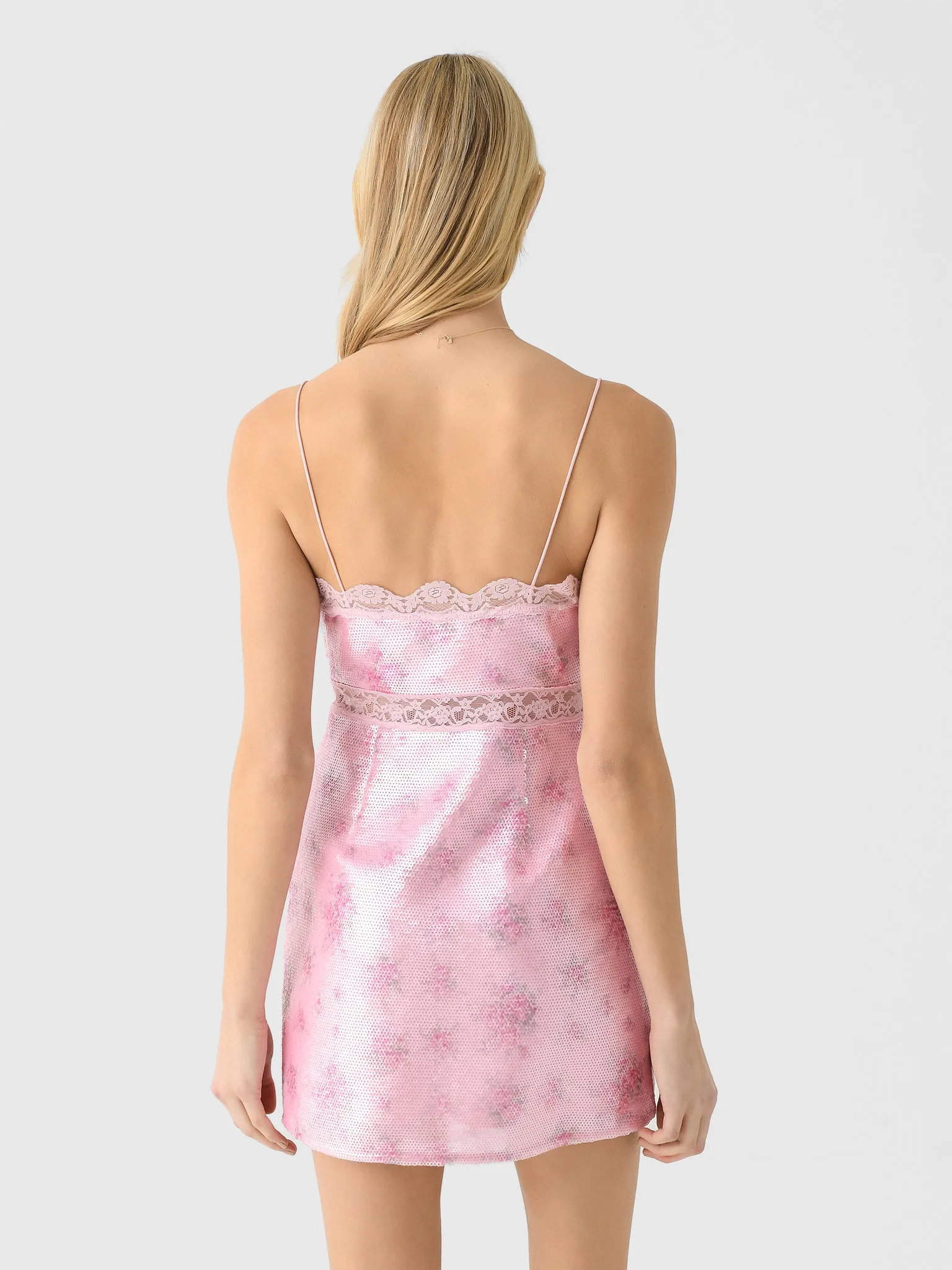 LoveShackFancy Women's Finta Sequin Mini Dress sold by Saint Bernard product image thumbnail 4