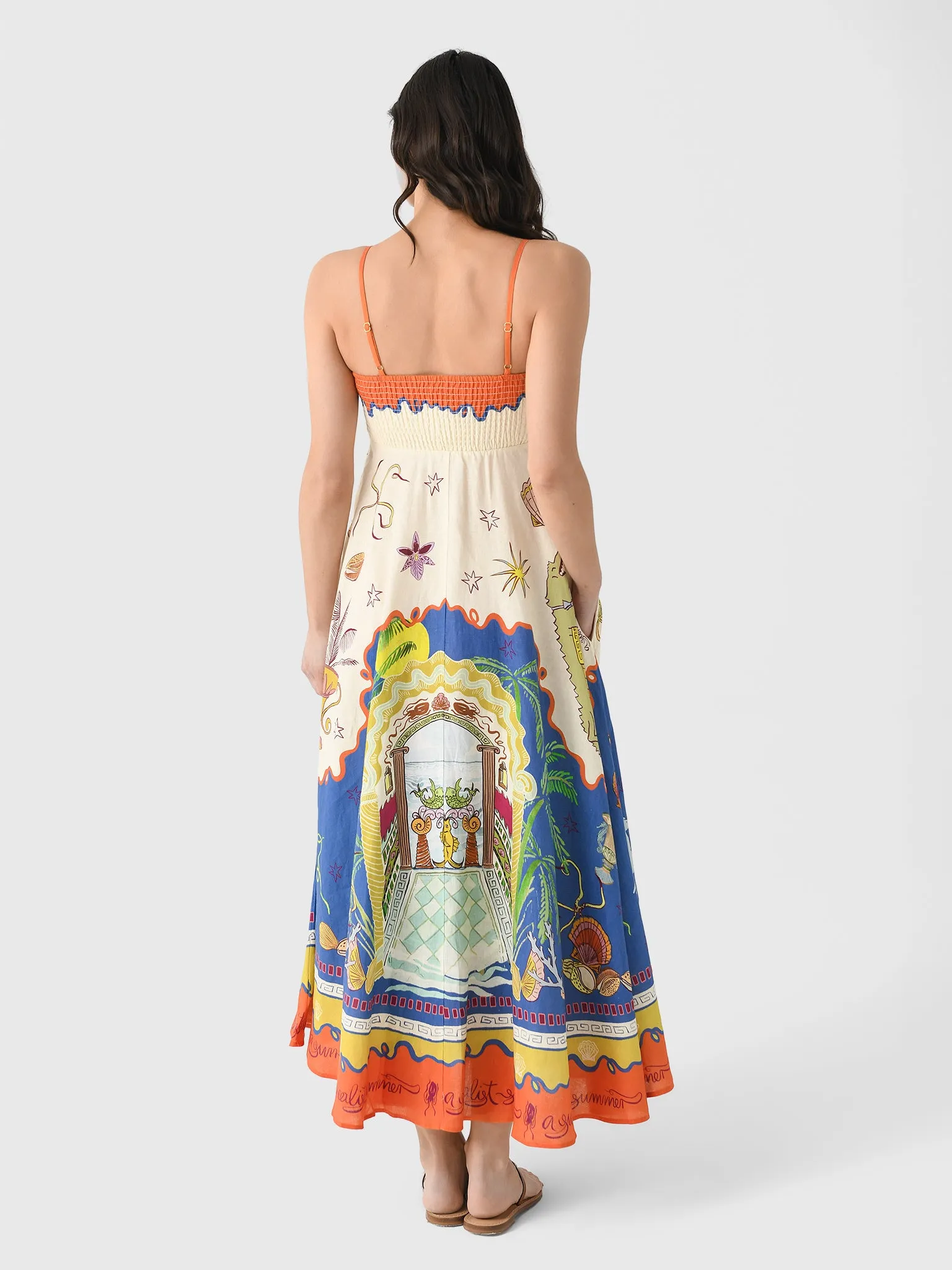 Alemais Women's Surrealist Summer Sundress sold by Saint Bernard product image thumbnail 3