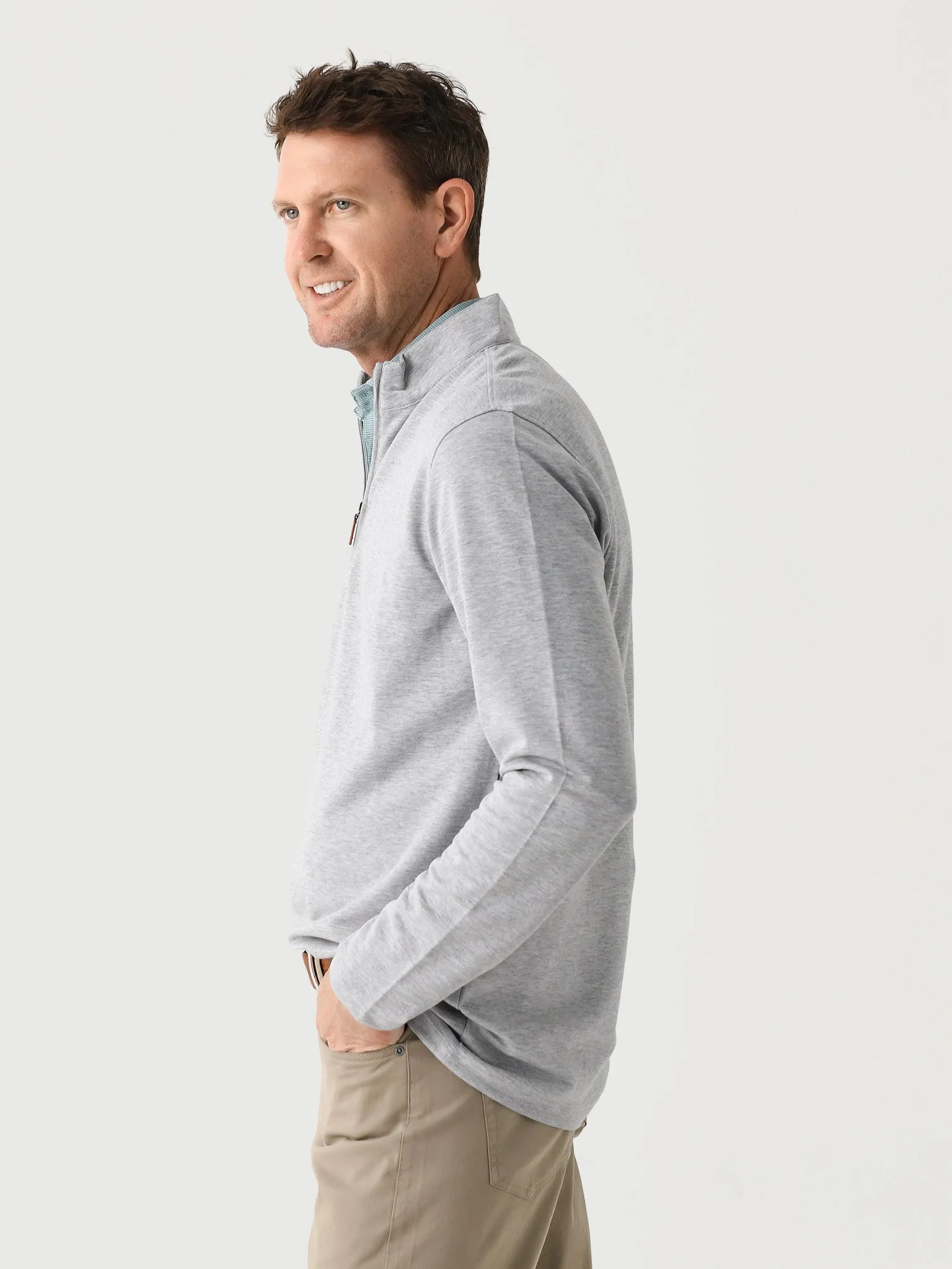 Mizzen+Main Men's KPI Quarter-Zip sold by Saint Bernard product image thumbnail 3
