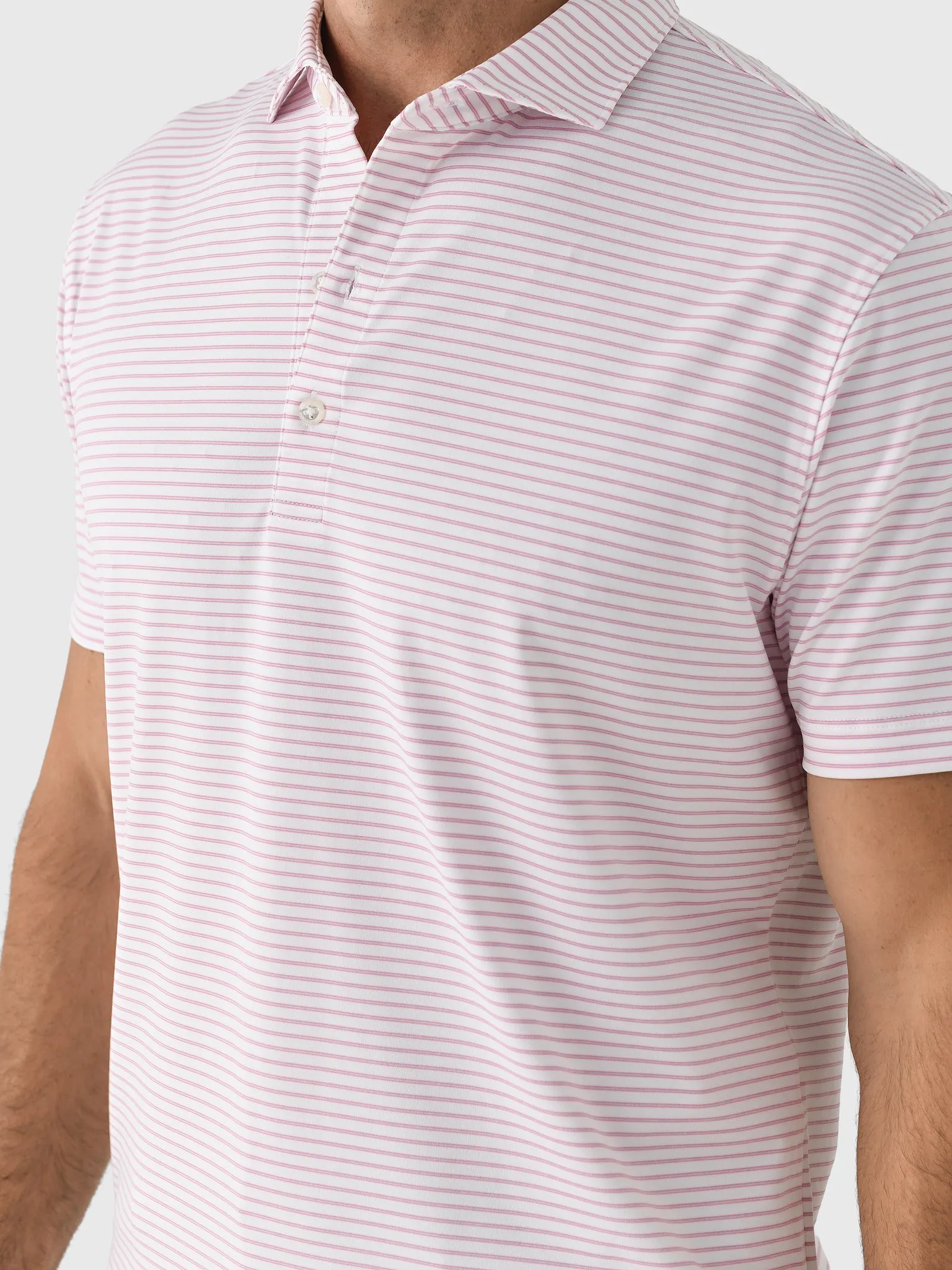 Johnnie-O Men's Michael Striped Jersey Performance Polo sold by Saint Bernard product image thumbnail 5