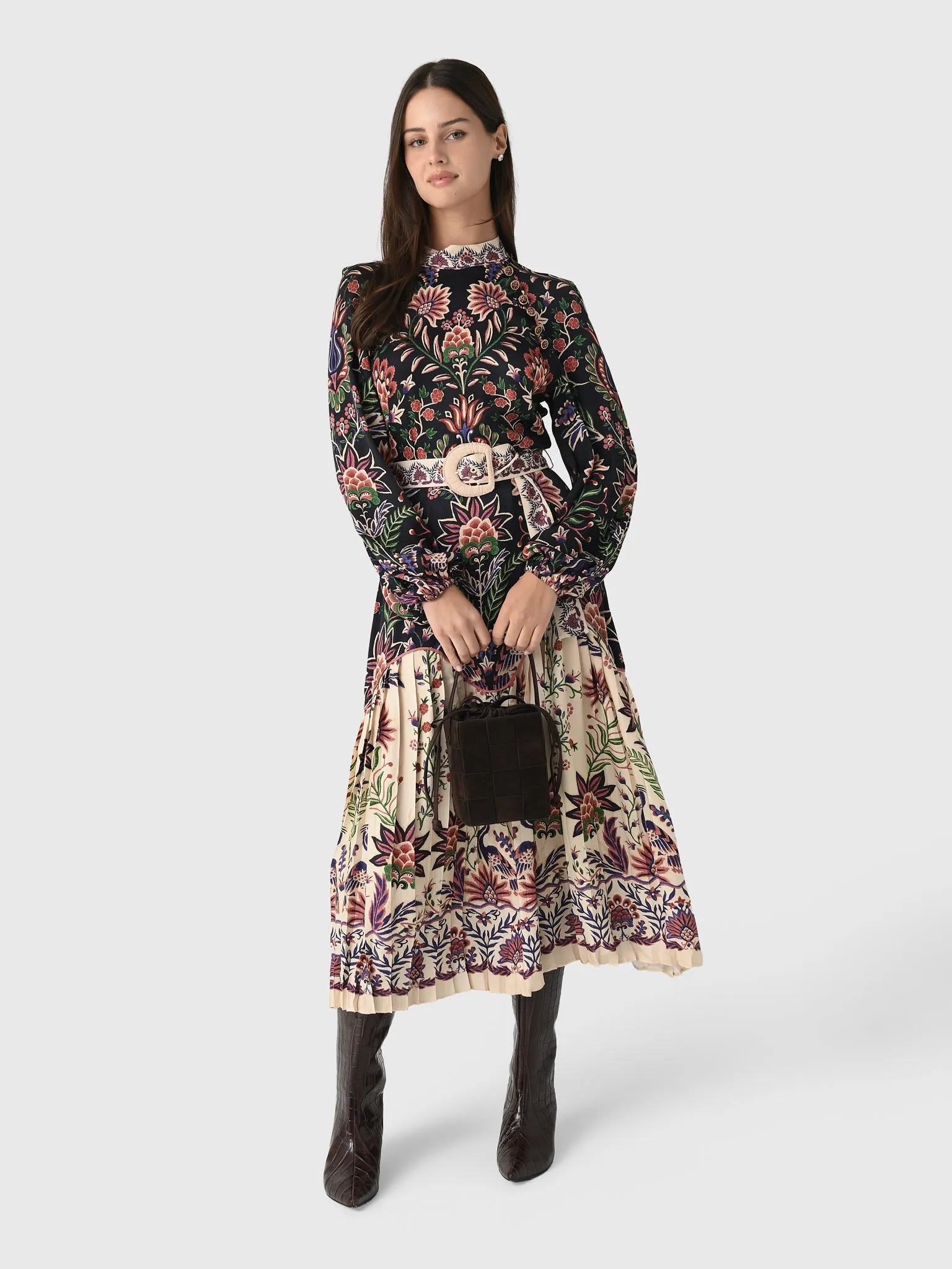 Farm Rio Women's Marvelous Garden Midi Dress sold by Saint Bernard