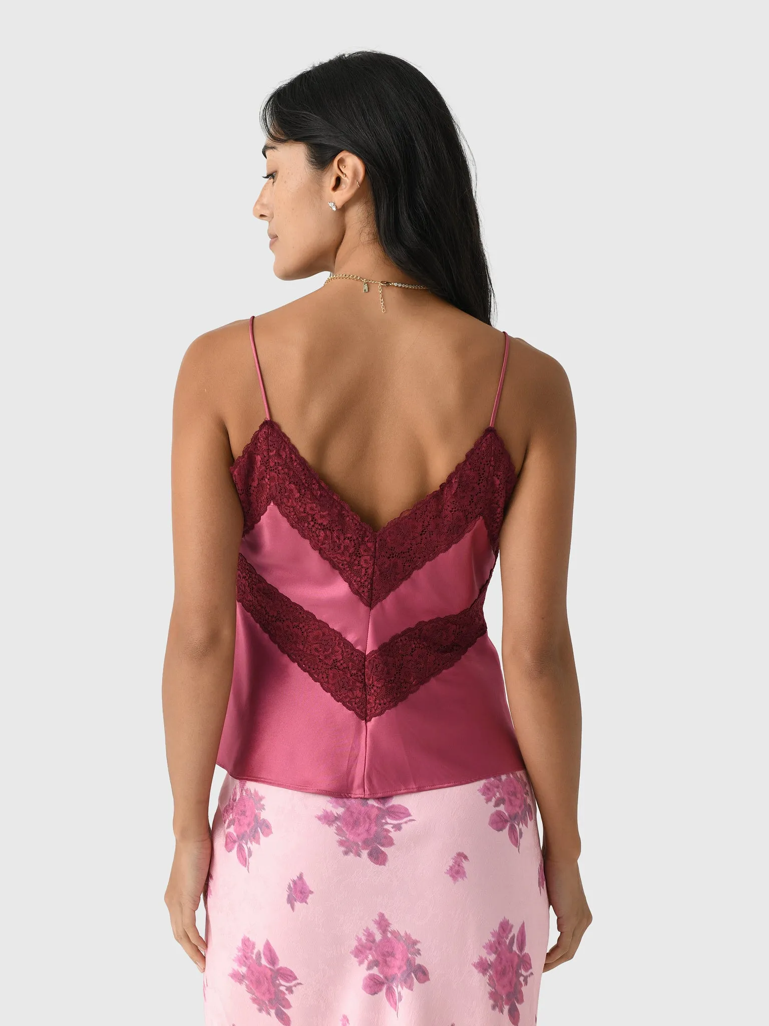 LoveShackFancy Women's Brimsley Silk Lace Cami Top sold by Saint Bernard product image thumbnail 4