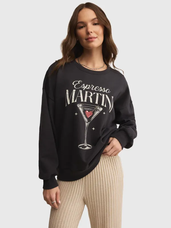 Z Supply Women's Oversized Martini Sweatshirt made by Z Supply