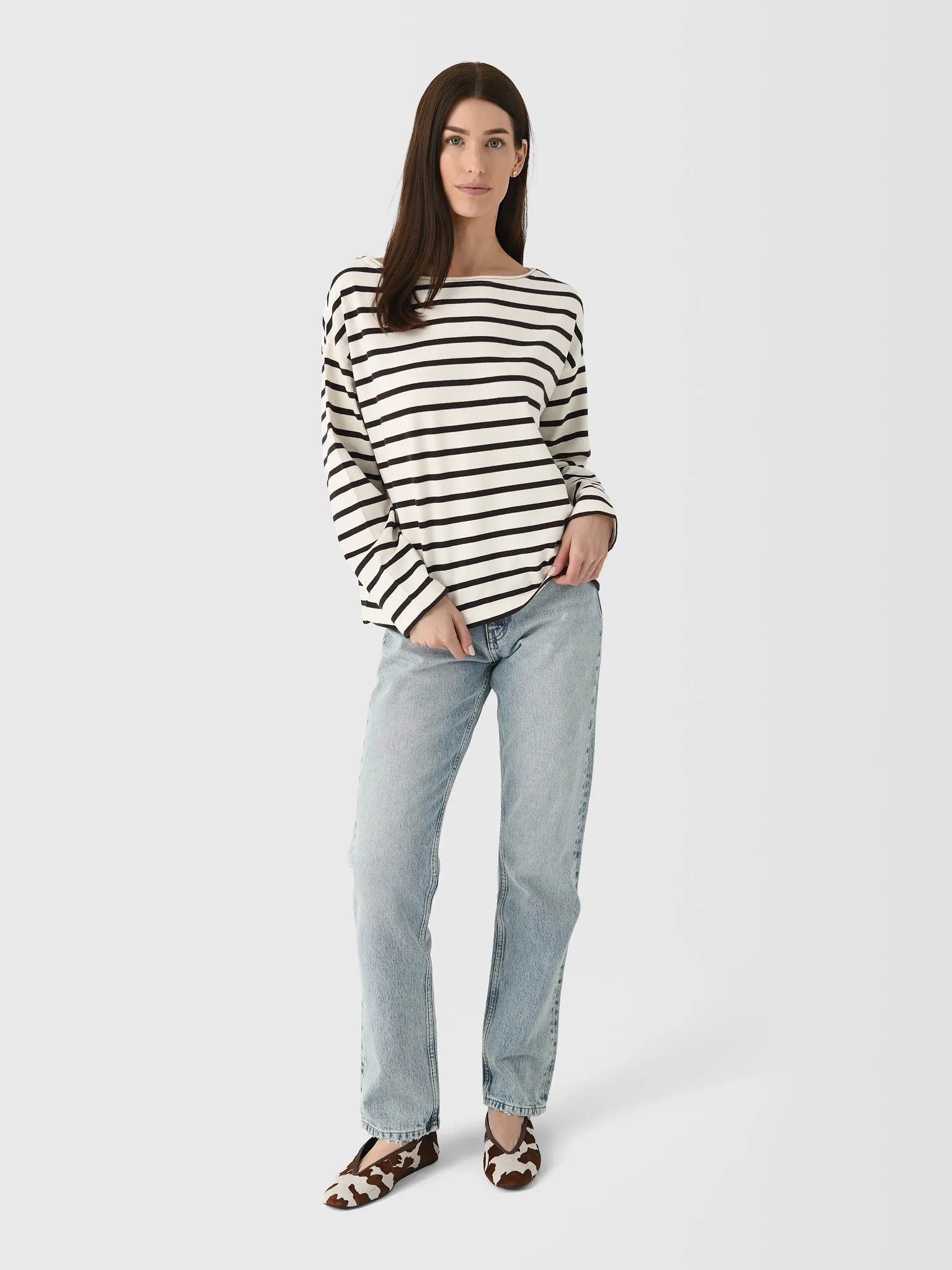 Citizens Of Humanity Women's Boat Neck Long Sleeve Tee sold by Saint Bernard product image thumbnail 2