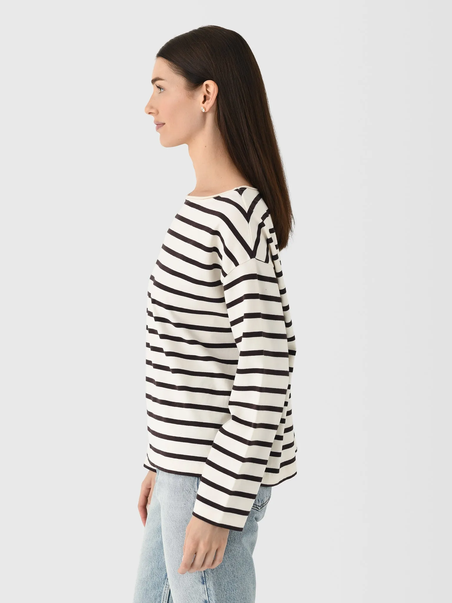 Citizens Of Humanity Women's Boat Neck Long Sleeve Tee sold by Saint Bernard product image thumbnail 3