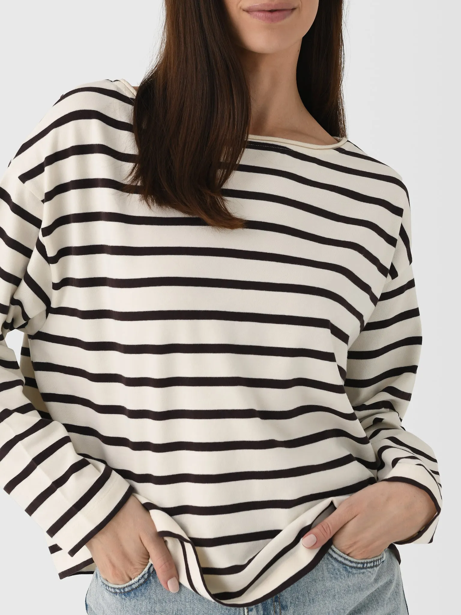Citizens Of Humanity Women's Boat Neck Long Sleeve Tee sold by Saint Bernard product image thumbnail 5