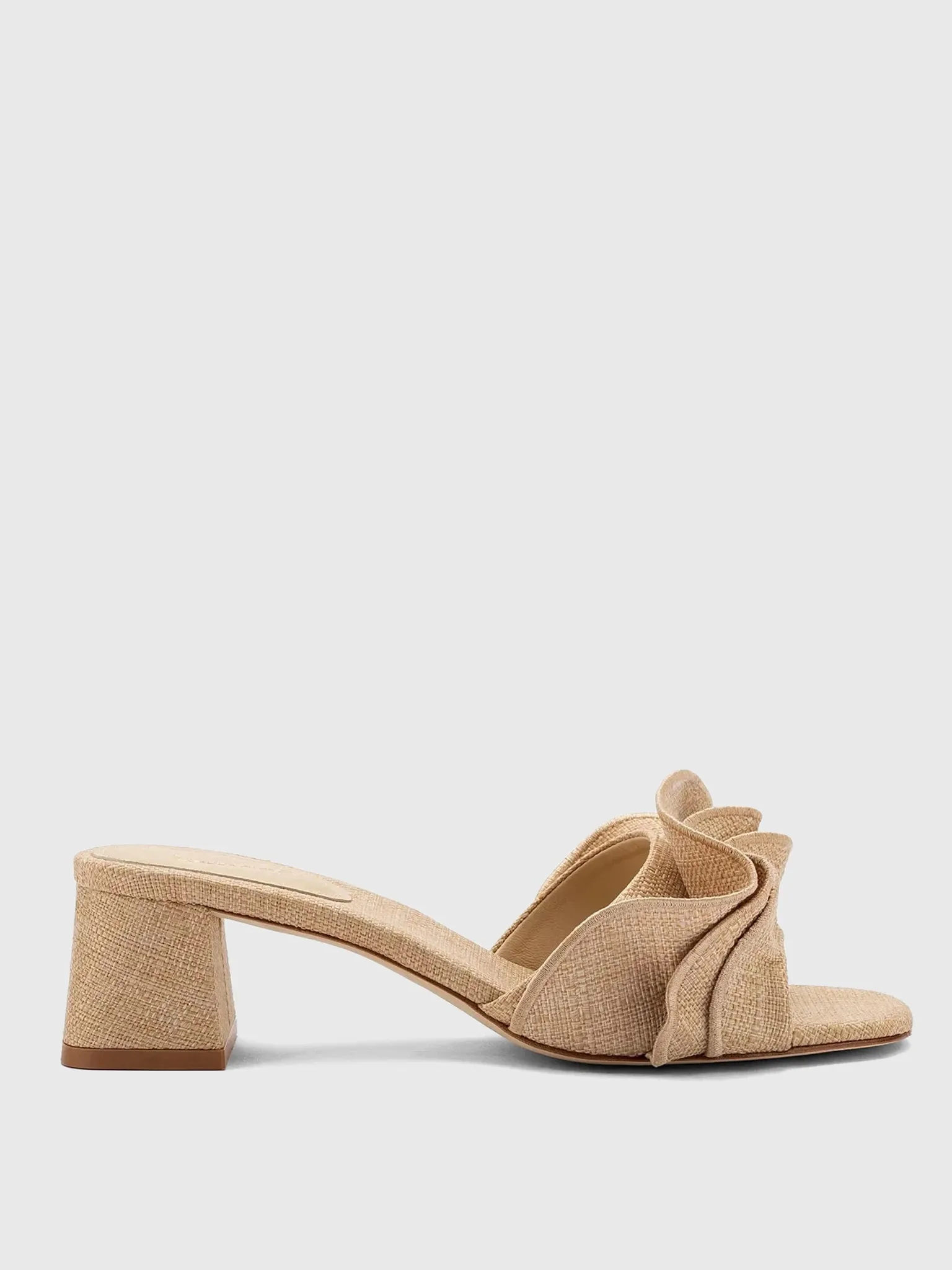 Larroude Women's Brigitte Ruffle Heel Mule sold by Saint Bernard product image thumbnail 2