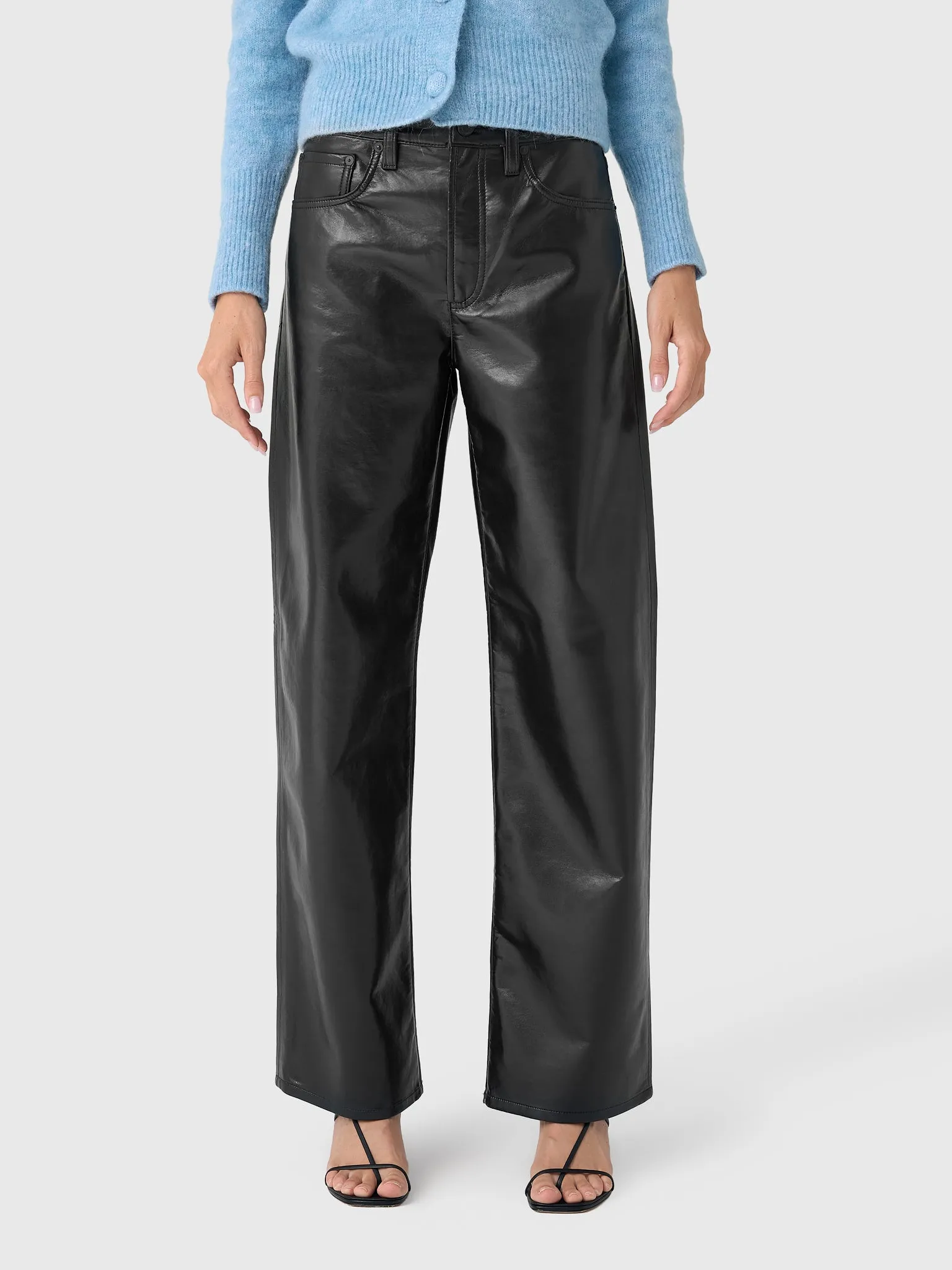 Agolde Women's Arc Leather 32" Pant sold by Saint Bernard