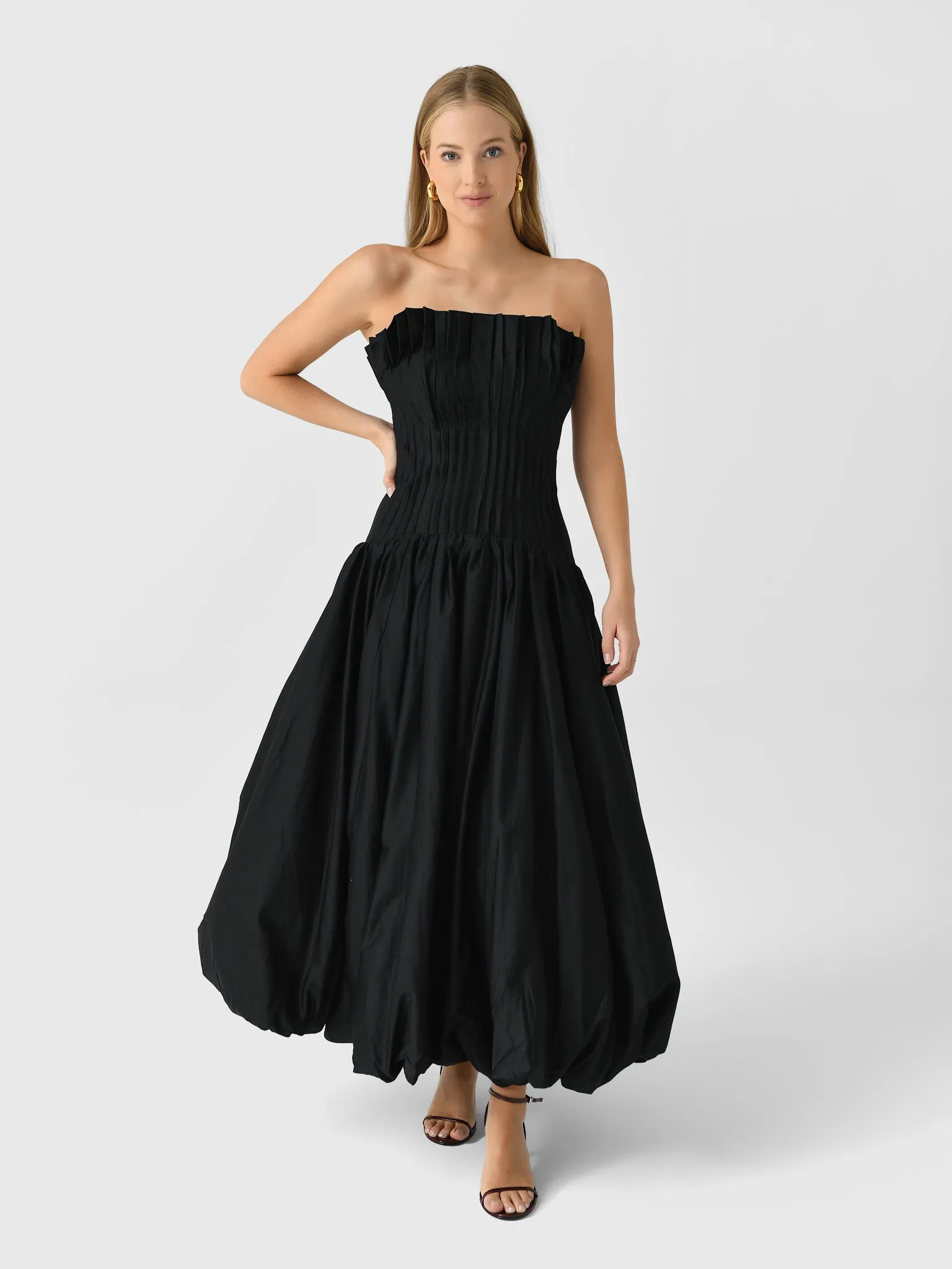 AJE Women's Ivy Bubble Hem Gown sold by Saint Bernard