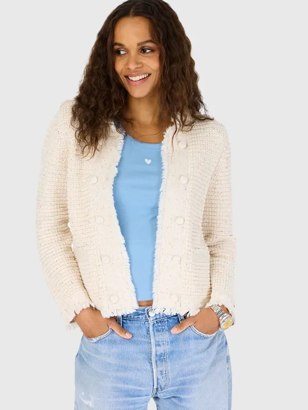 Kerri Rosenthal Women's Fringe Beaulero Cardigan made by Kerri Rosenthal