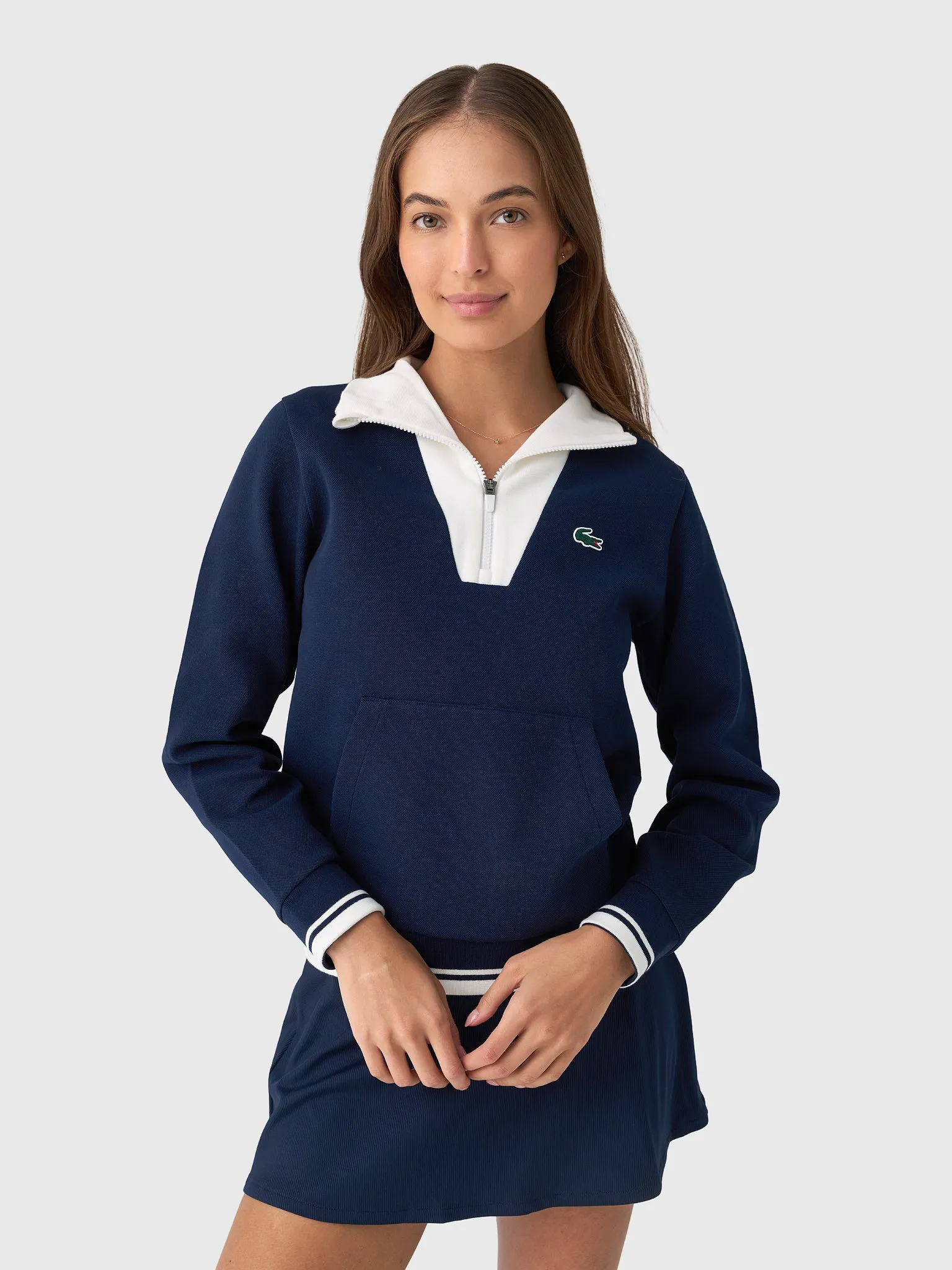 Lacoste Women's Tennis Heritage UV Protect Sweatshirt sold by Saint Bernard