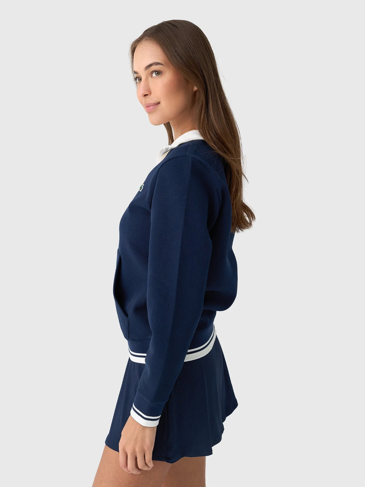 Lacoste Women's Tennis Heritage UV Protect Sweatshirt sold by Saint Bernard product image thumbnail 3