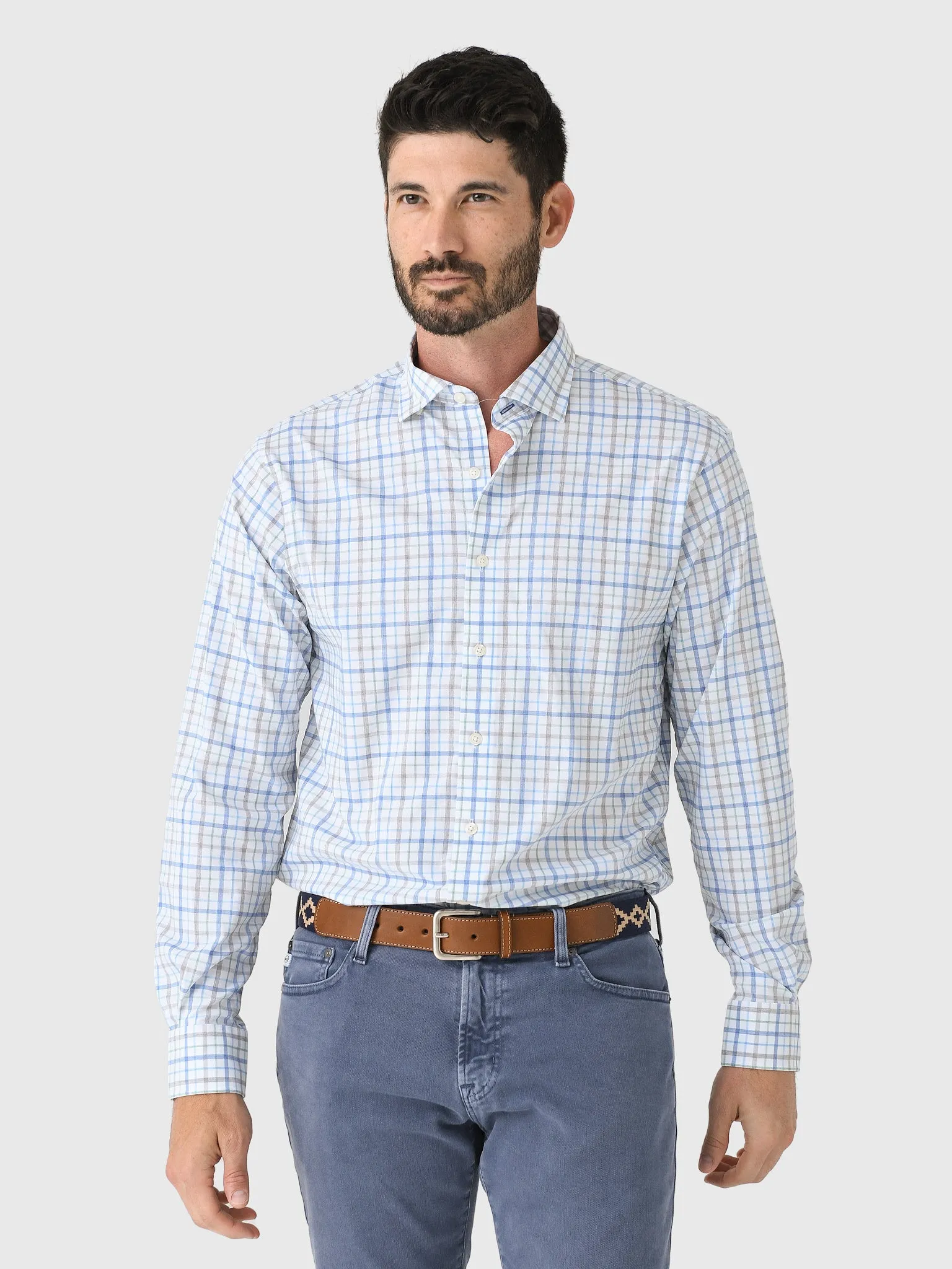 Johnnie-O Men's Maarten Everyday Performance Button-Down Shirt sold by Saint Bernard