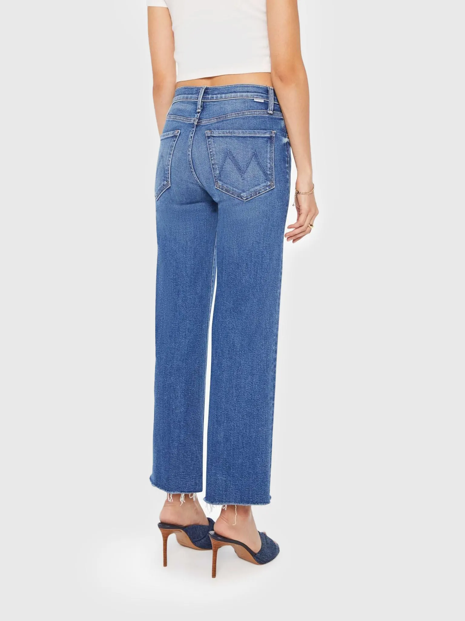 Mother Women's The Mid Rise Rambler Zip Ankle Fray Jean sold by Saint Bernard product image thumbnail 2