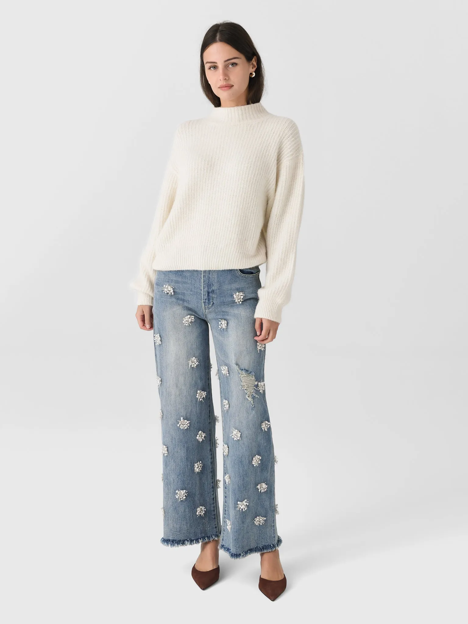 Simkhai Women's Jude Wide Crop Jean sold by Saint Bernard product image thumbnail 2