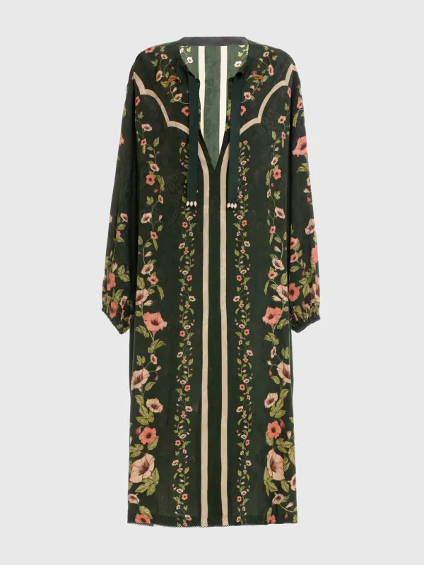 Agua By Agua Bendita Women's Zircón Mosquetero Midi Dress made by AGUA by Agua Bendita