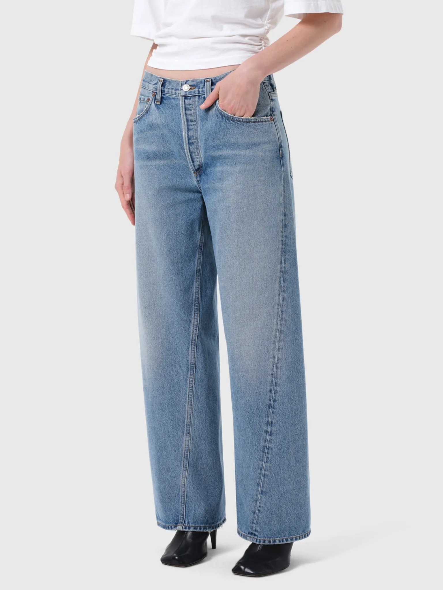 Agolde Women's Twist Low Slung Baggy Jean sold by Saint Bernard