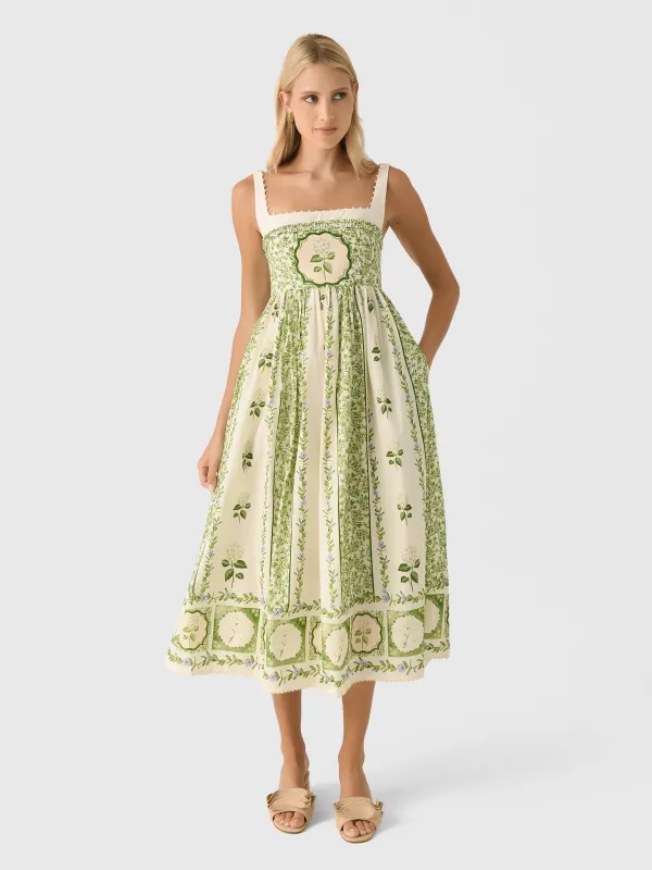 Agua By Agua Bendita Women's Barbara Wild Midi Dress sold by Saint Bernard