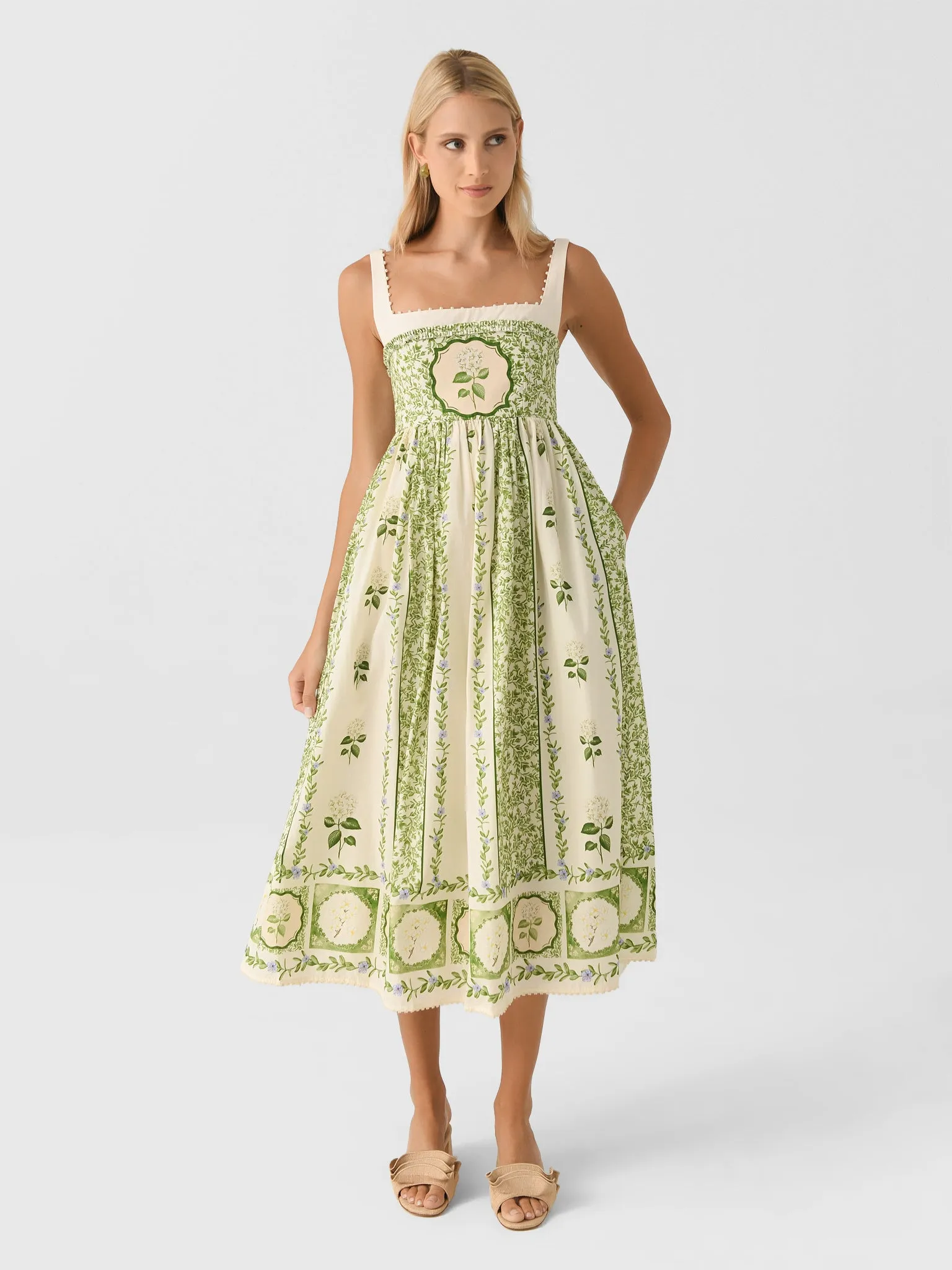 Agua By Agua Bendita Women's Barbara Wild Midi Dress sold by Saint Bernard product image thumbnail 5