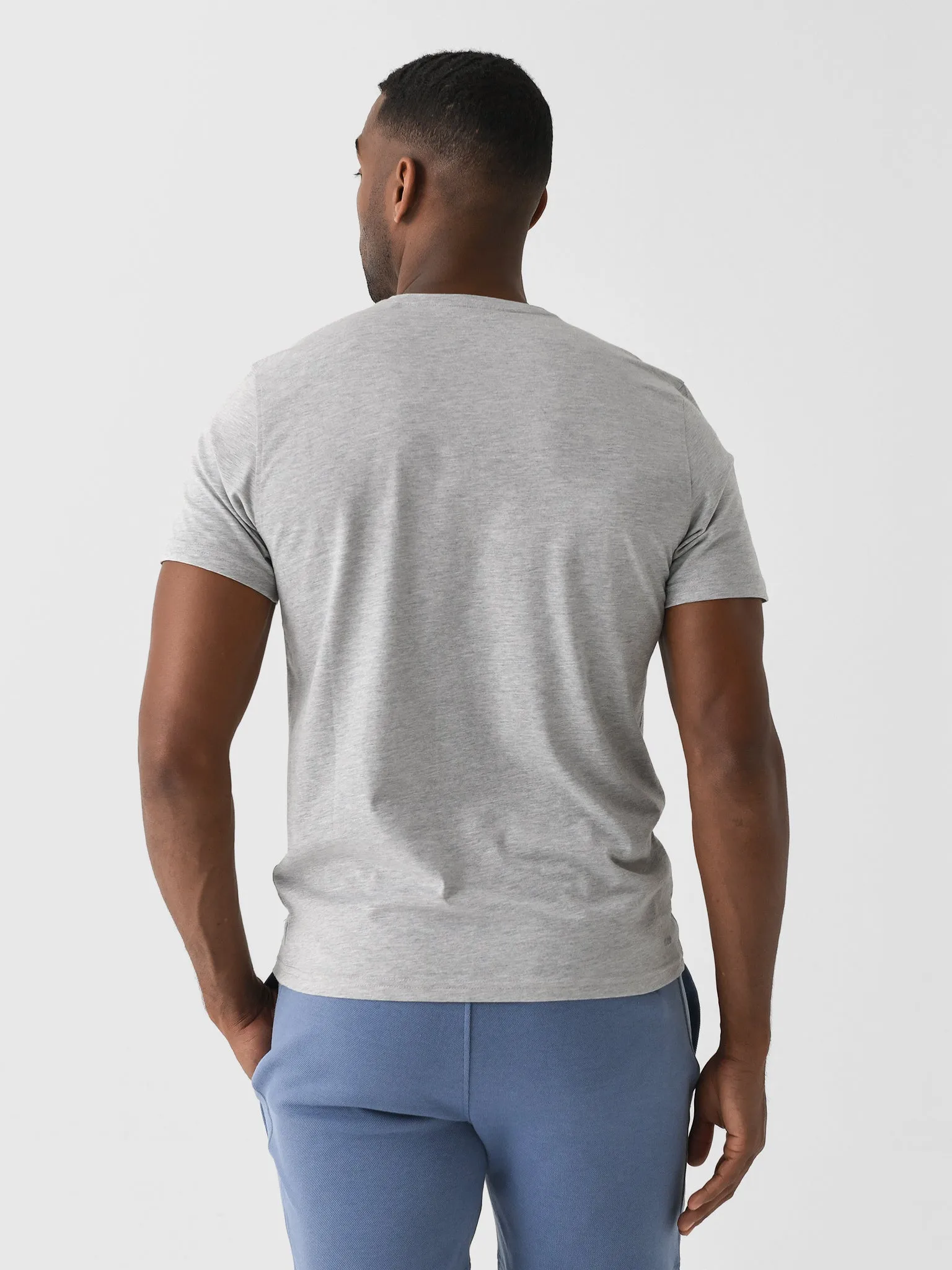 Orchard + Broome Men's Broome Heather Cotton Tee sold by Saint Bernard product image thumbnail 4