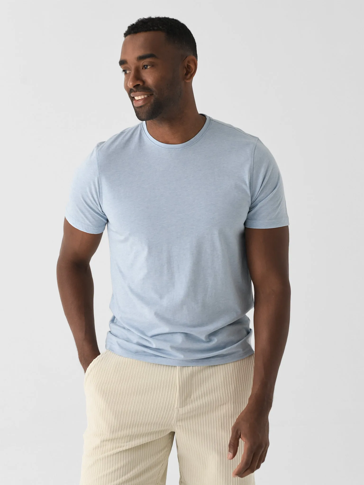 Orchard + Broome Men's Broome Heather Cotton Tee sold by Saint Bernard product image thumbnail 5