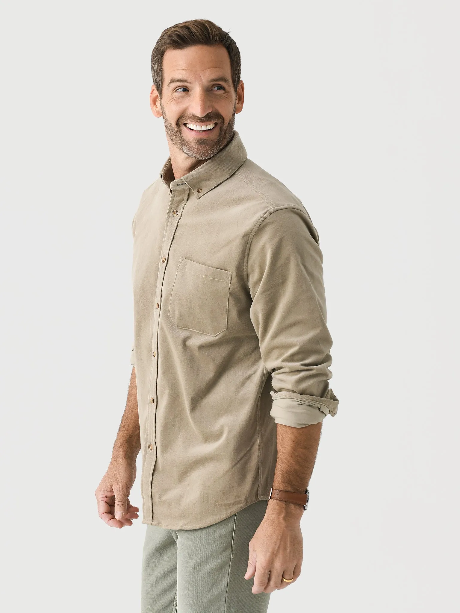 Mizzen+Main Men's Jackson Corduroy Shirt sold by Saint Bernard product image thumbnail 3