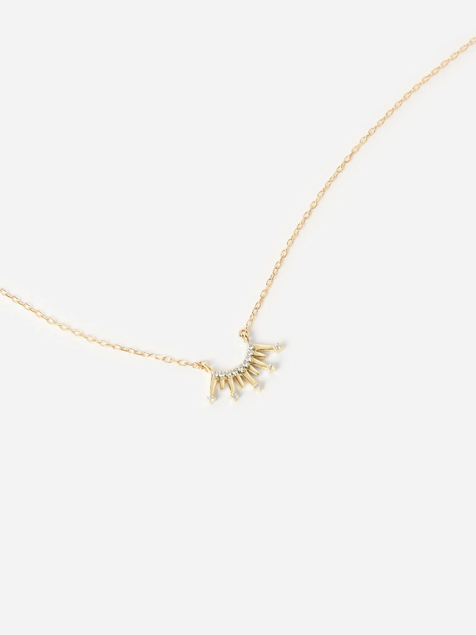 Adina Reyter Pavé Crown Necklace sold by Saint Bernard