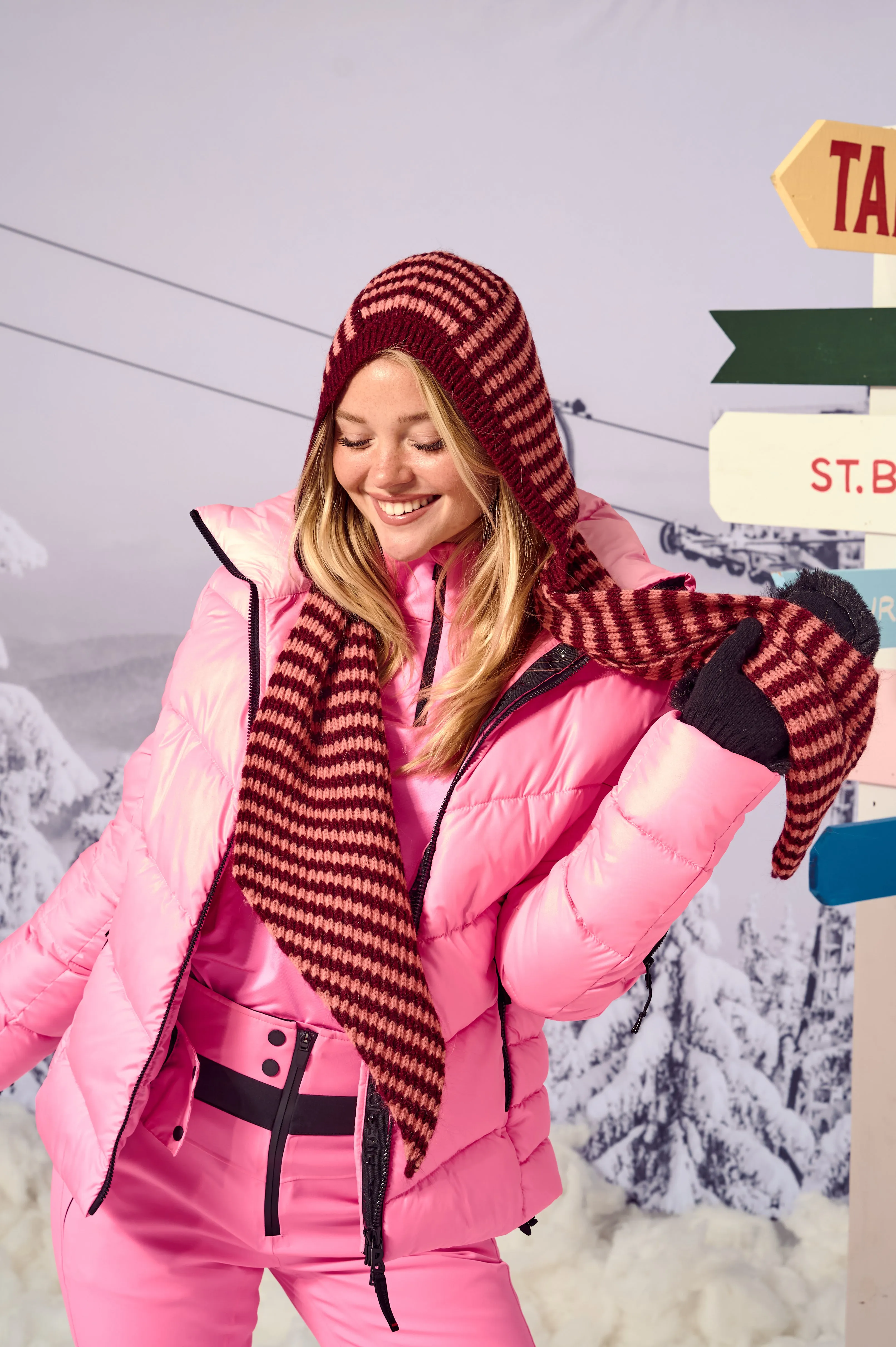 Damson Madder Women's Tie Front Hood sold by Saint Bernard product image thumbnail 2