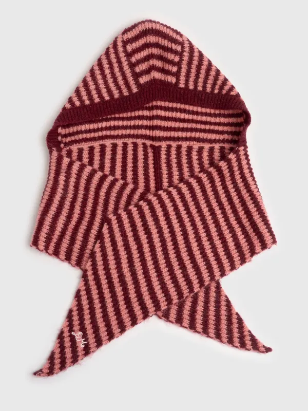 Damson Madder Women's Tie Front Hood sold by Saint Bernard