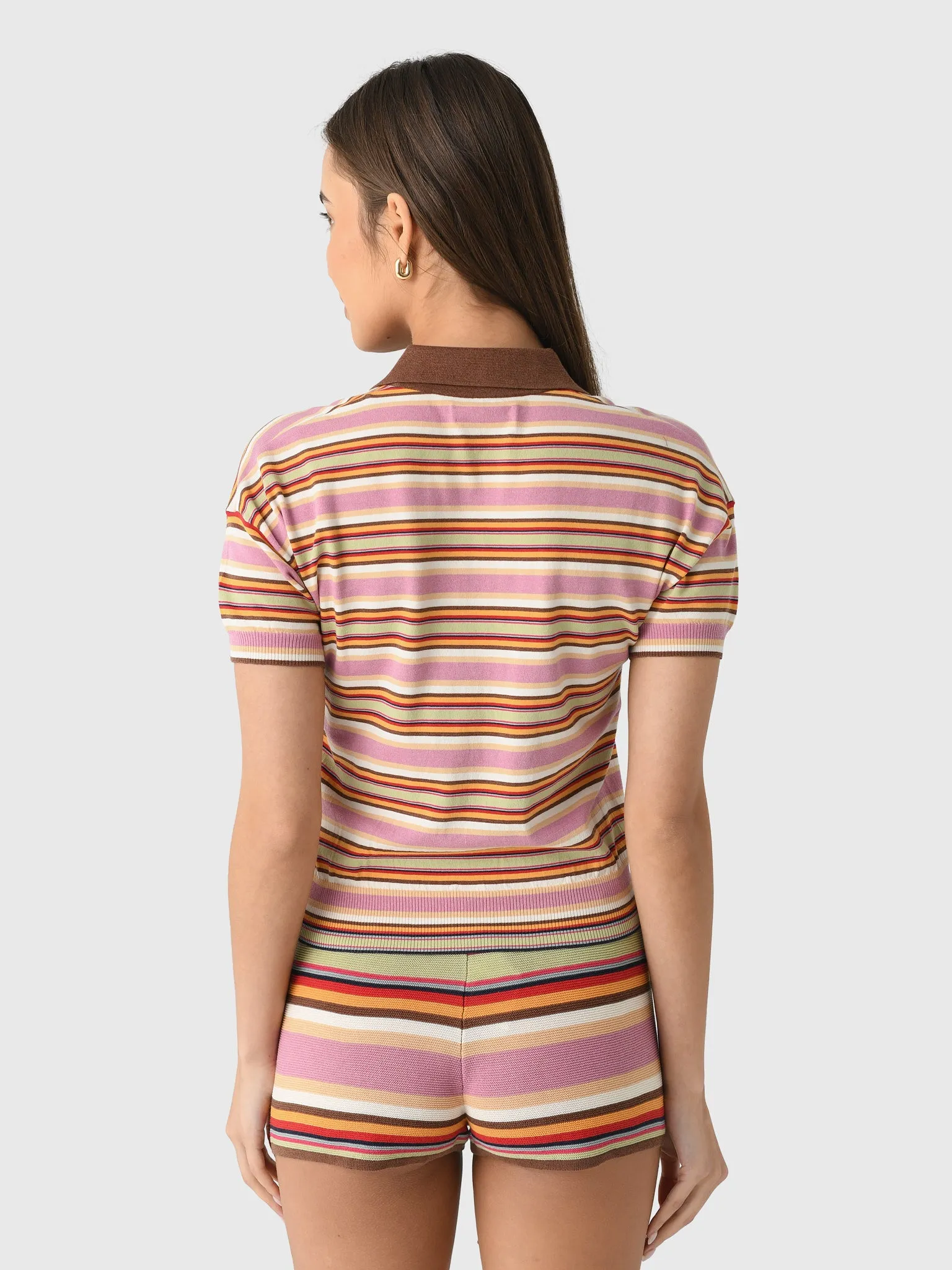 Faithfull The Brand Women's Sable Polo Shirt sold by Saint Bernard product image thumbnail 4