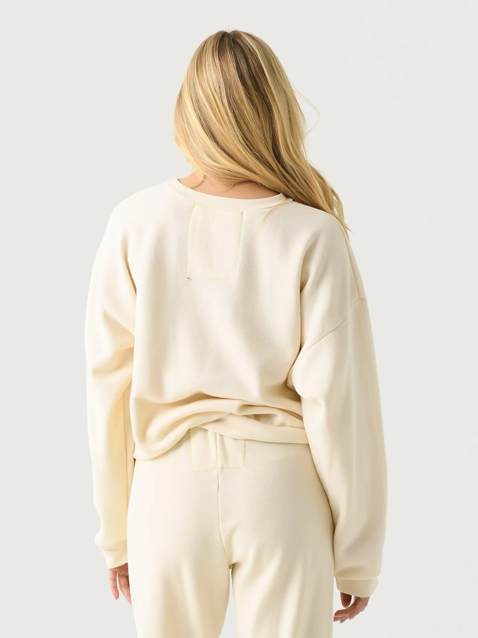 Aviator Nation Women's Glitter Heart Relaxed Crew Sweatshirt sold by Saint Bernard product image thumbnail 4