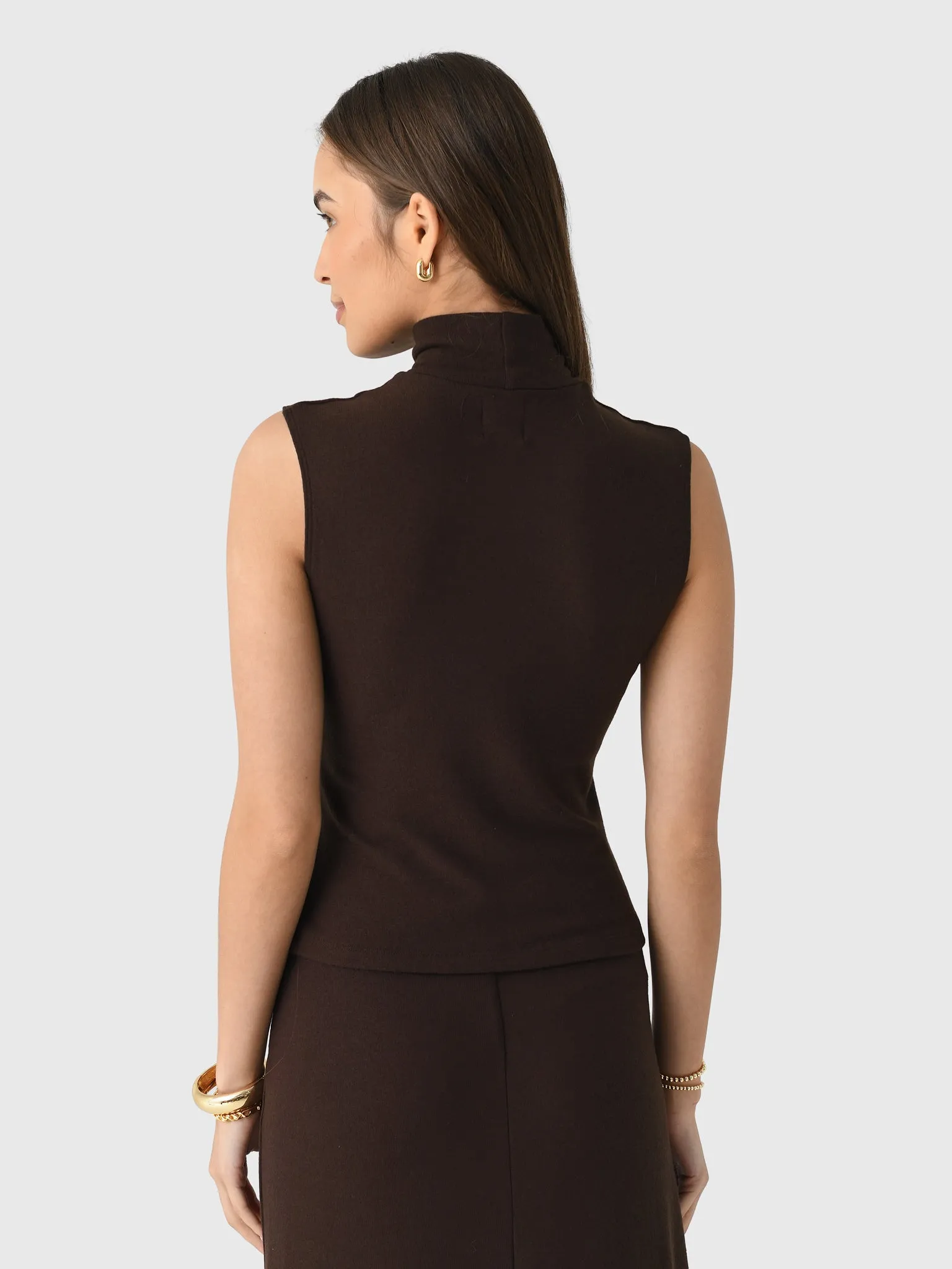 Leset Women's Lauren Sleeveless Turtleneck sold by Saint Bernard product image thumbnail 4