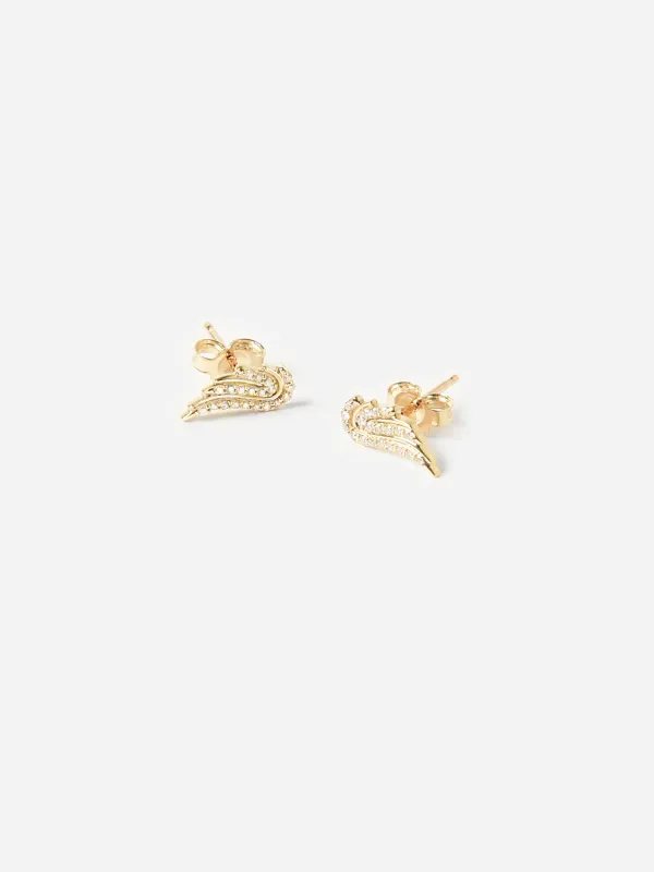 Adina Reyter Pavé Wing Earrings sold by Saint Bernard