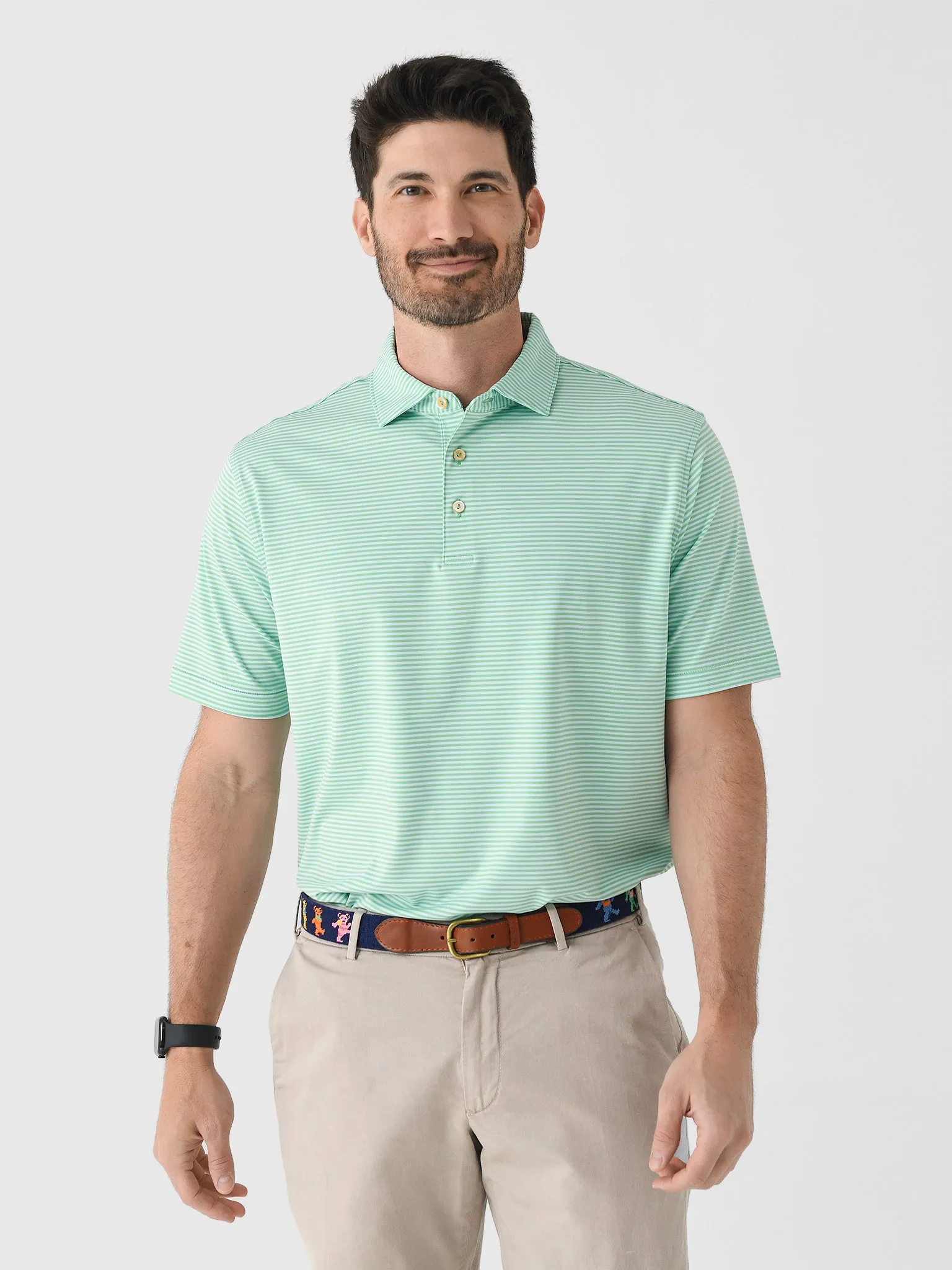 Peter Millar Crown Sport Men's Hales Performance Jersey Polo sold by Saint Bernard