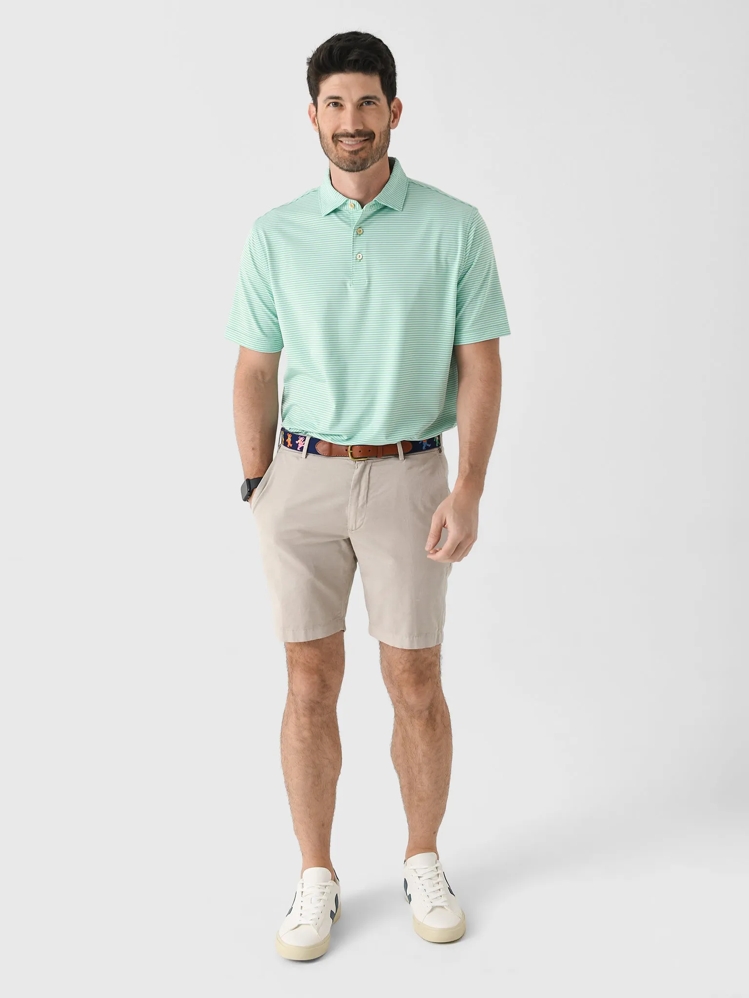 Peter Millar Crown Sport Men's Hales Performance Jersey Polo sold by Saint Bernard product image thumbnail 2